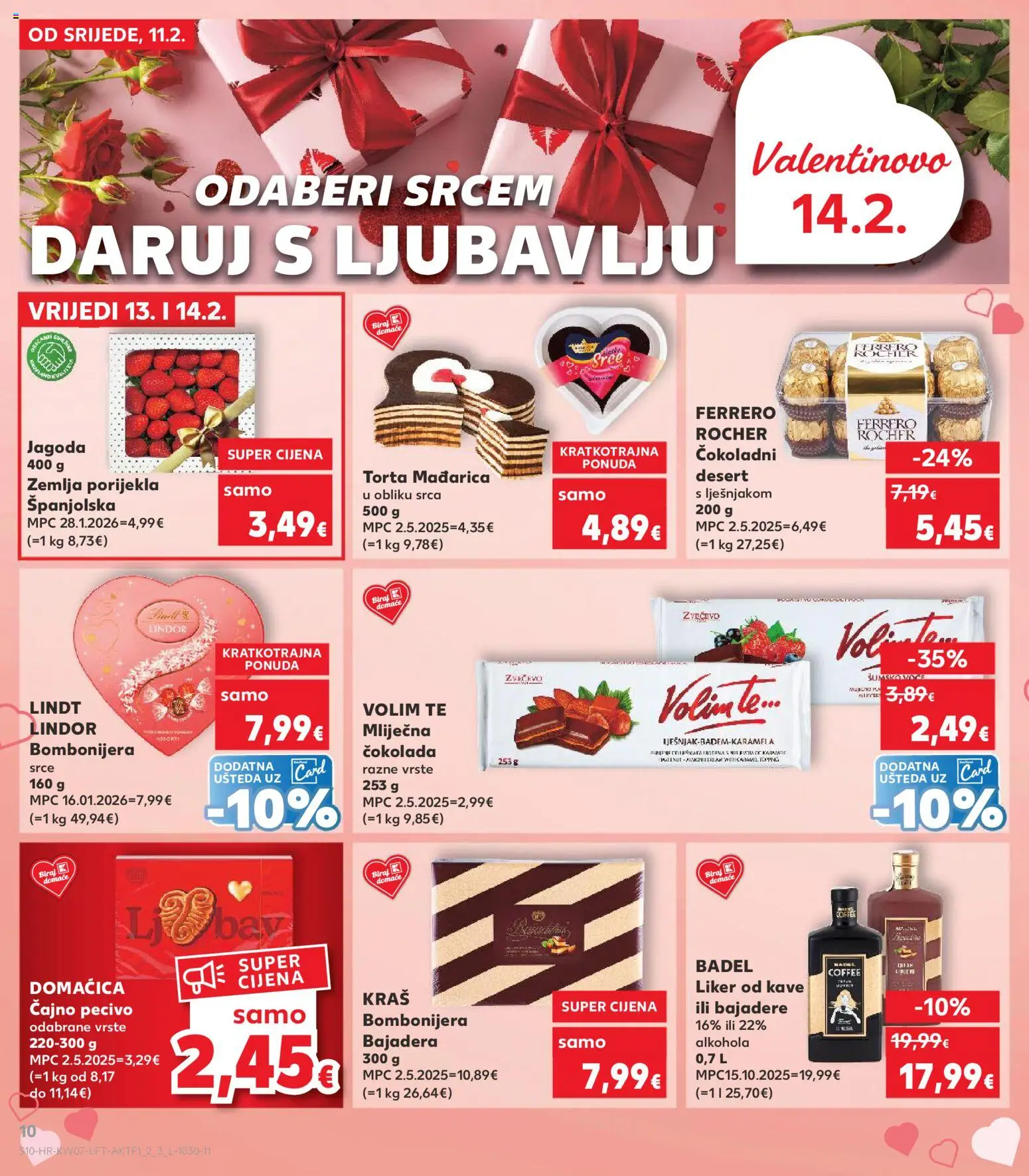 Kaufland katalog | vrijedi od 11.02.2026 | Stranica: 10 | Proizvodi: Lindt, Čokolada, Bombonijera, Pecivo