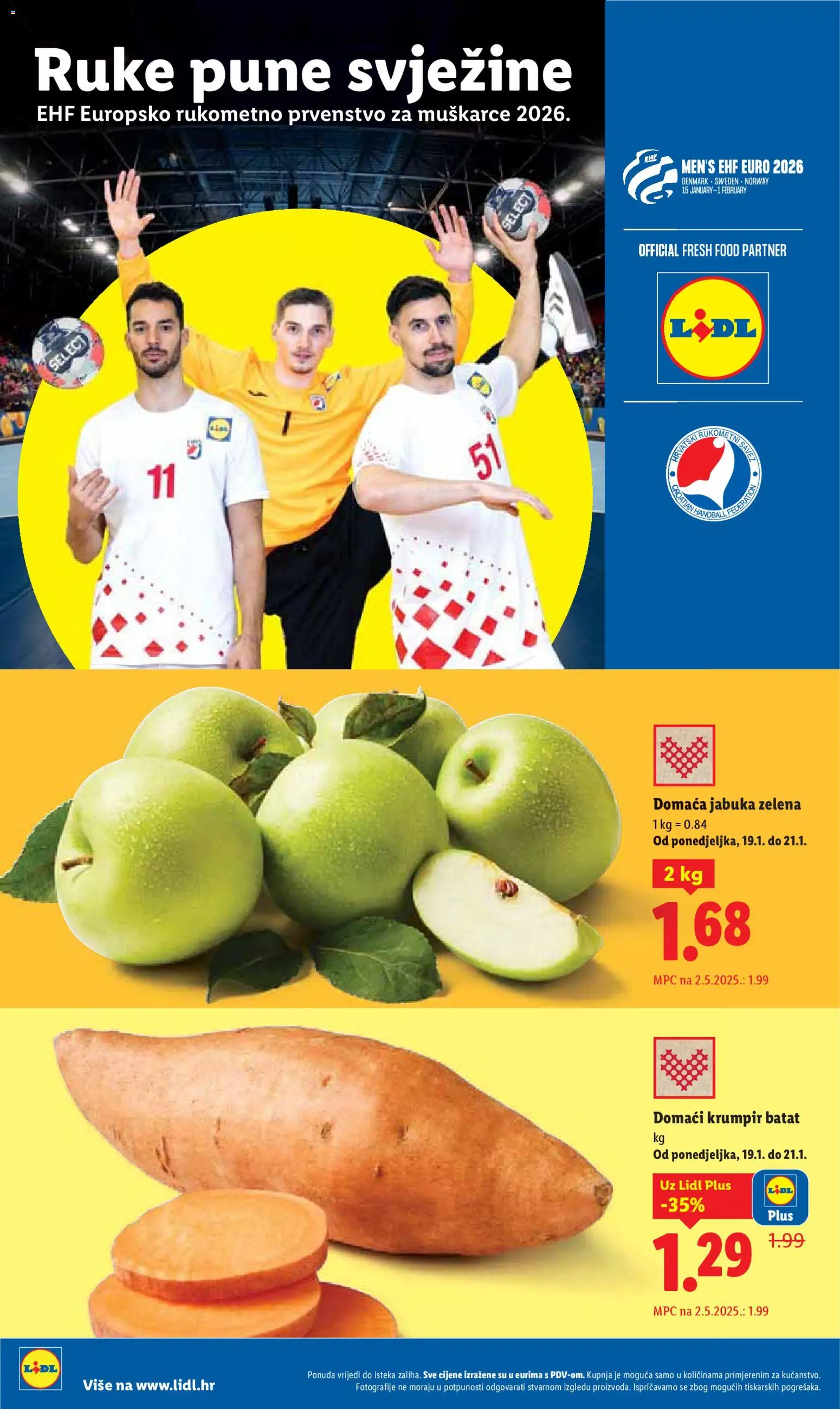 Lidl katalog | vrijedi od 19.01.2026 | Stranica: 2 | Proizvodi: Krumpir, Jabuka
