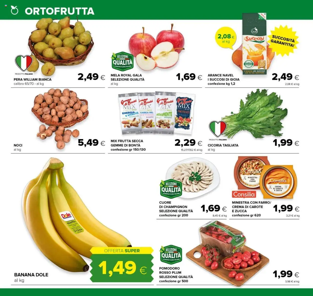 Volantino Tigre del 13.09.2025 | Pagina: 4 | Prodotti: Arance, Frutta, Pomodoro, Noci