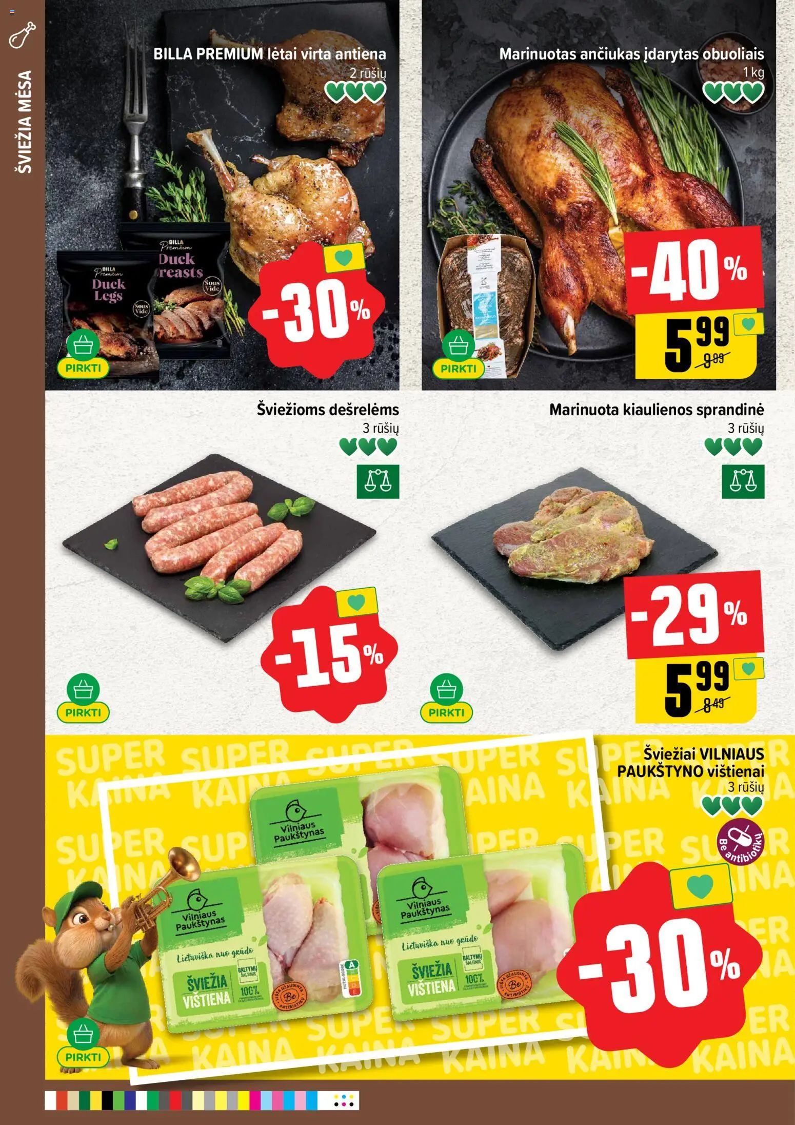 IKI akcijos nuo 09.03.2026 | Puslapis: 22 | Prekių: Kiaulienos, Vištiena