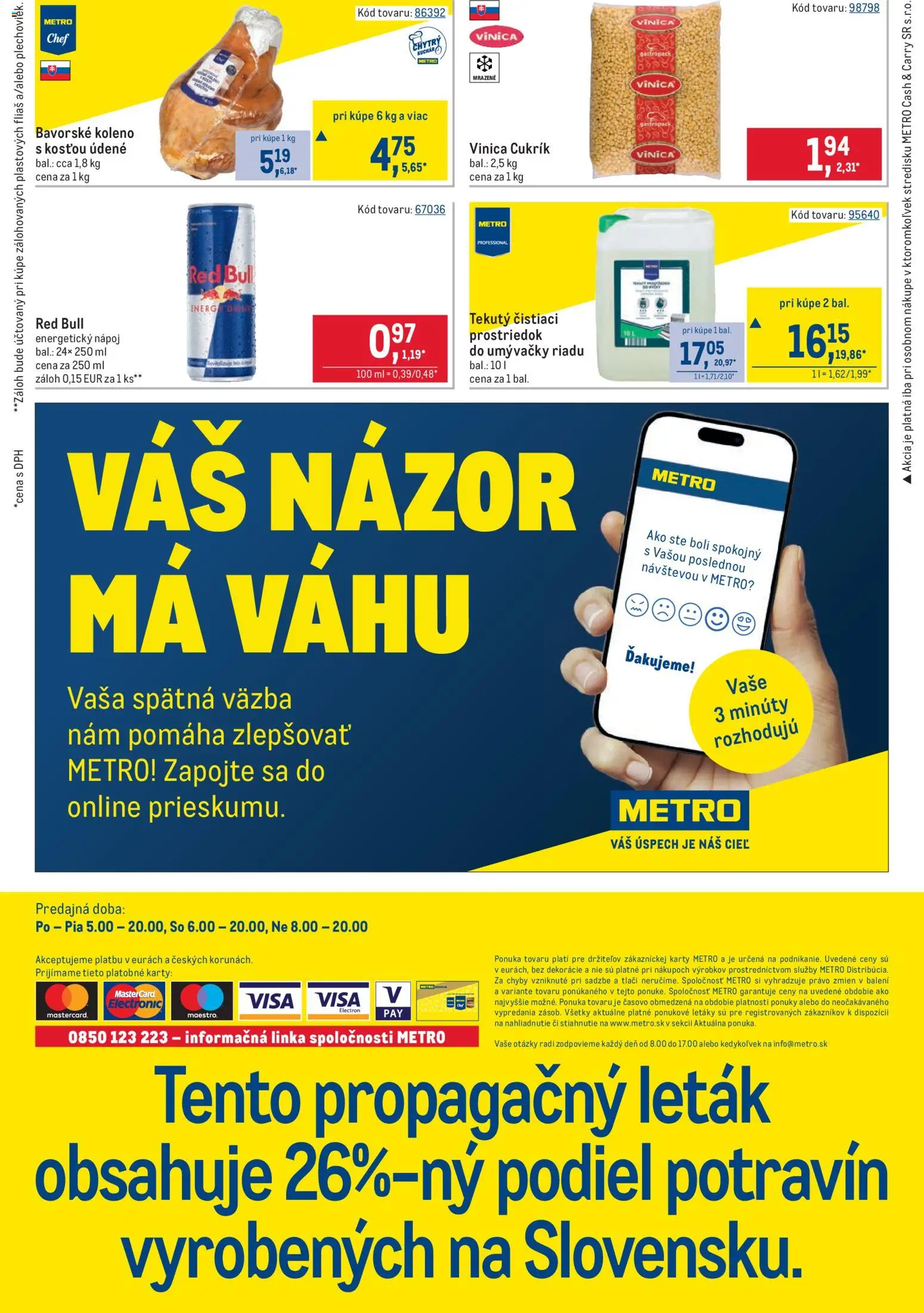 Nové Metro akcie – leták je platný od 25.02.2026 | Strana: 32 | Produkty: Red Bull, Energetický nápoj