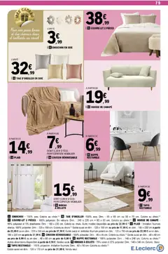 E.Leclerc - Prévisualisation de HOUSSE DE CANAPÉ, 95% polyester et 5% élasthanne. Dim.: 180 x 230 cm. Coloris au choix. valide à partir de 02.12.2025 | Page: 79