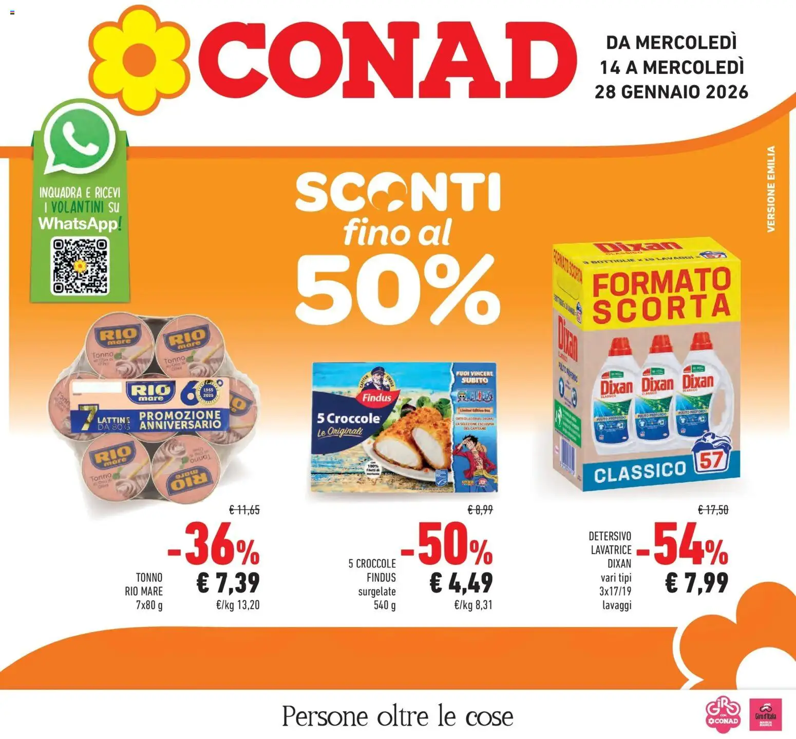 Volantino Conad del 14.01.2026 | Pagina: 1 | Prodotti: Lavatrice, Tonno