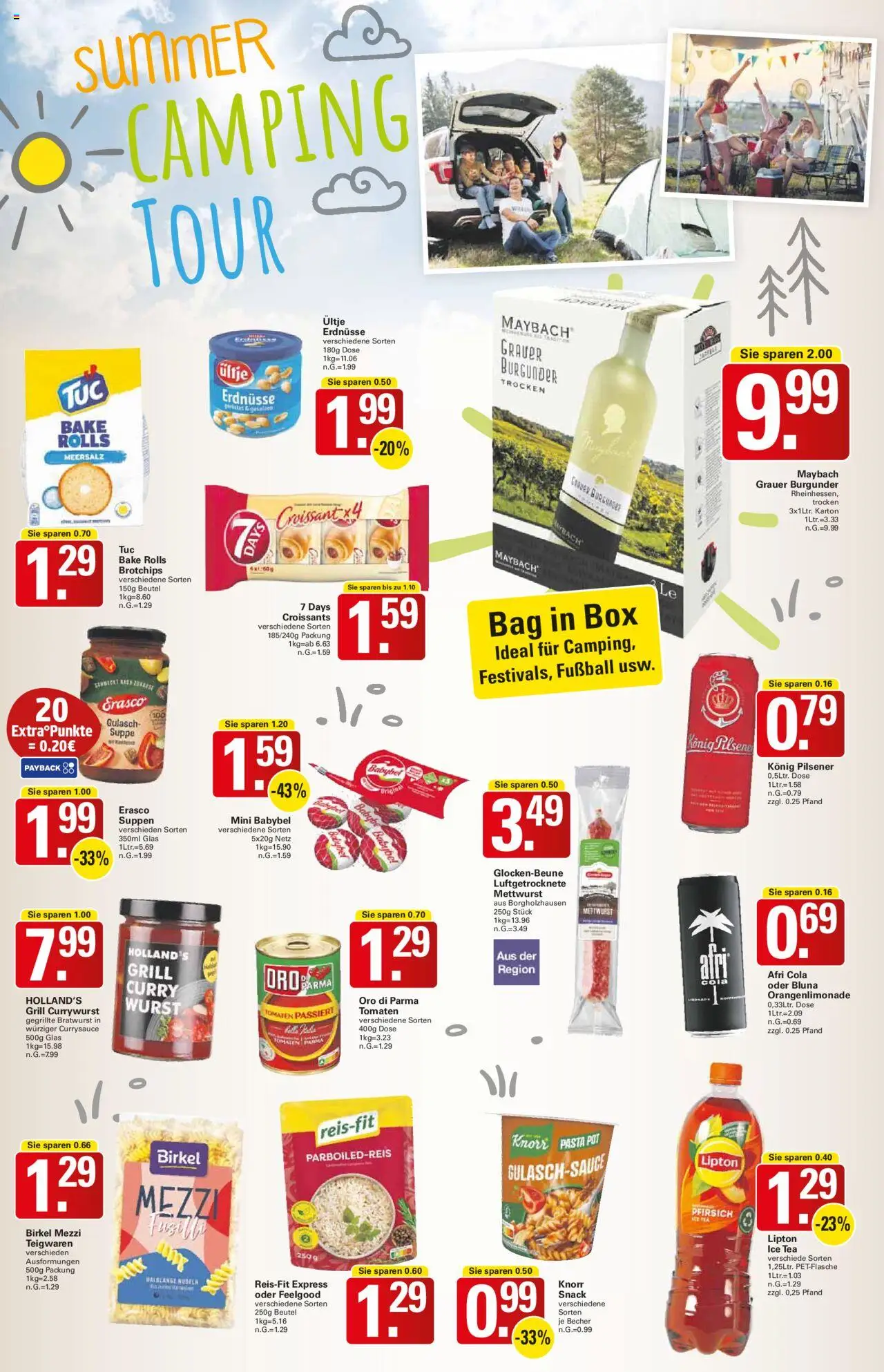 WEZ Prospekt - gültig ab dem 11.08.2025 | Seite: 9 | Produkte: Cola, Croissant, Pfirsich, Pasta