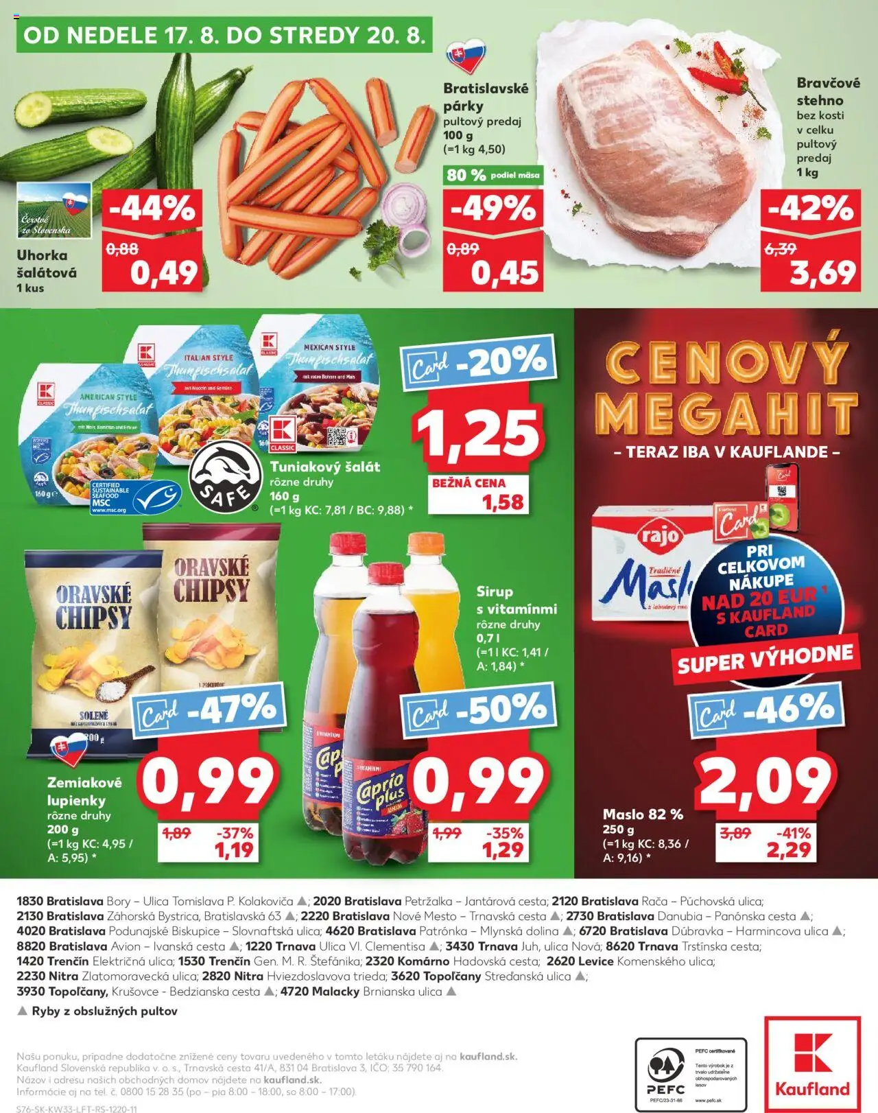 Kaufland SK akciós ujság - amely érvényes a következő dátumtól: 14.08.2025 | Oldal: 76 | Termékek: Só