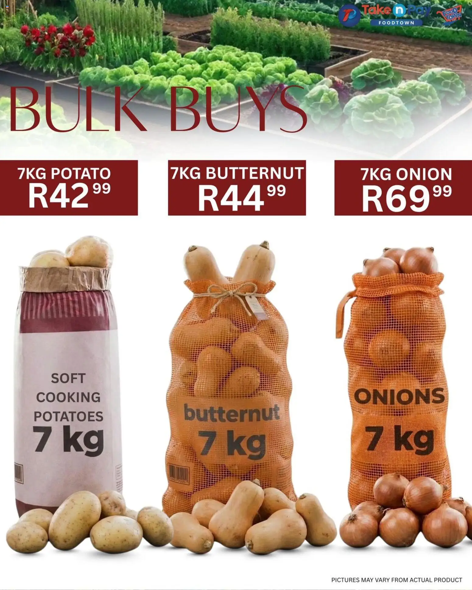 New Take n Pay catalogue – valid from 24.03.2026 | Page: 8 | Products: Potatoes, Onions
