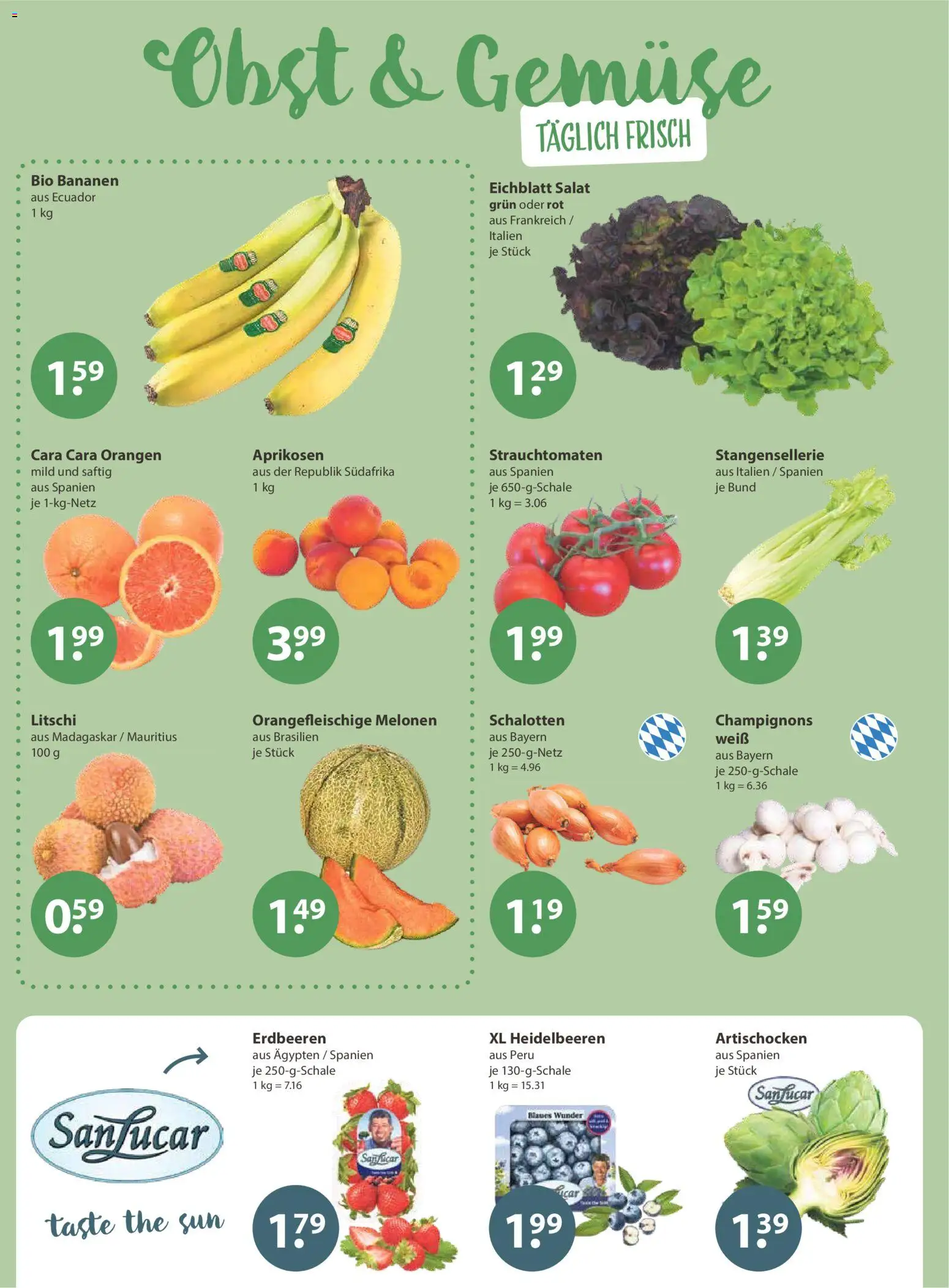 V-Markt - München – gültig ab 08.01.2026 | Seite: 4 | Produkte: Heidelbeeren, Gemüse, Obst, Salat