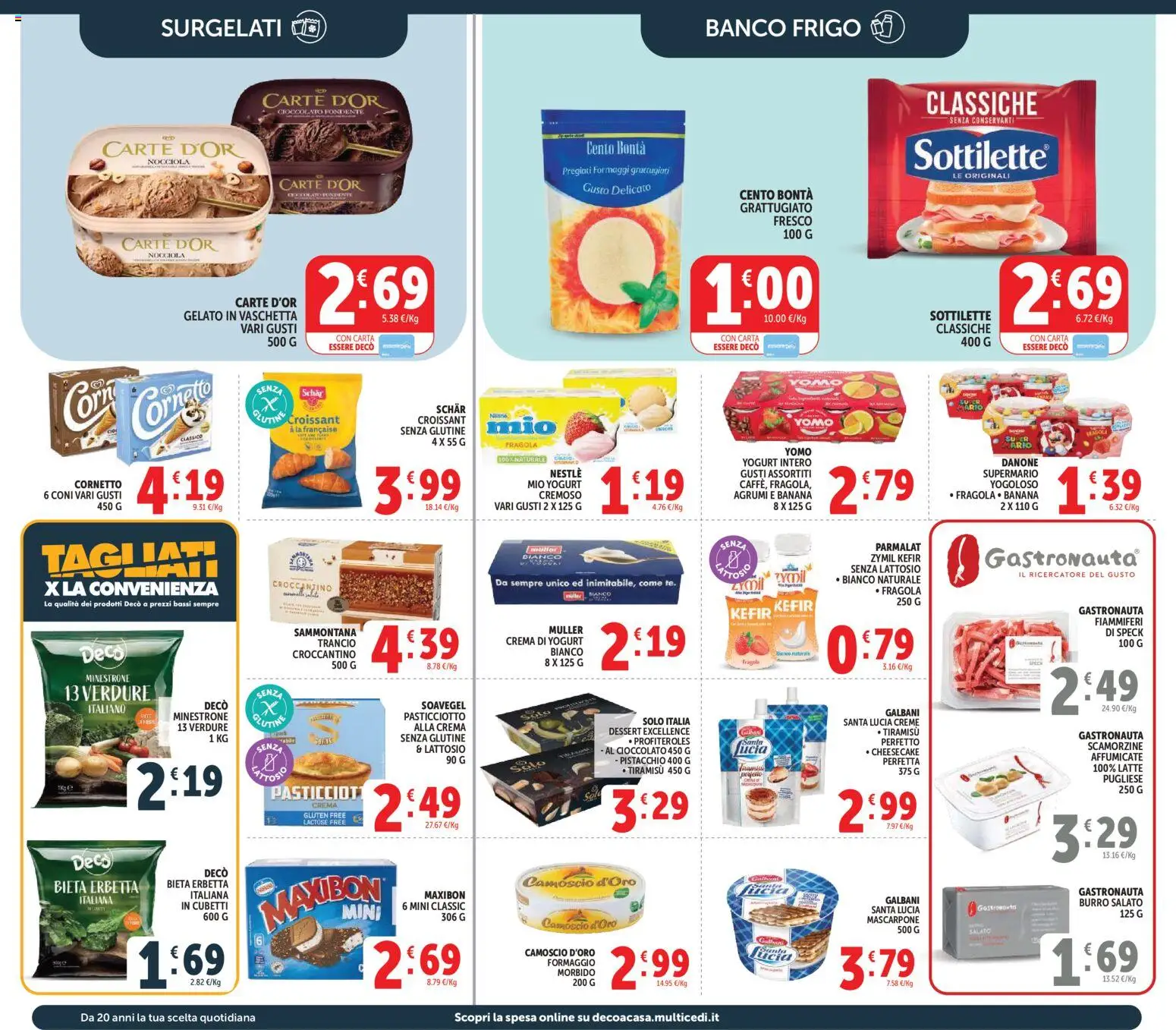 Volantino Decò del 27.03.2026 | Pagina: 18 | Prodotti: Yogurt, Gelato, Latte, Mascarpone
