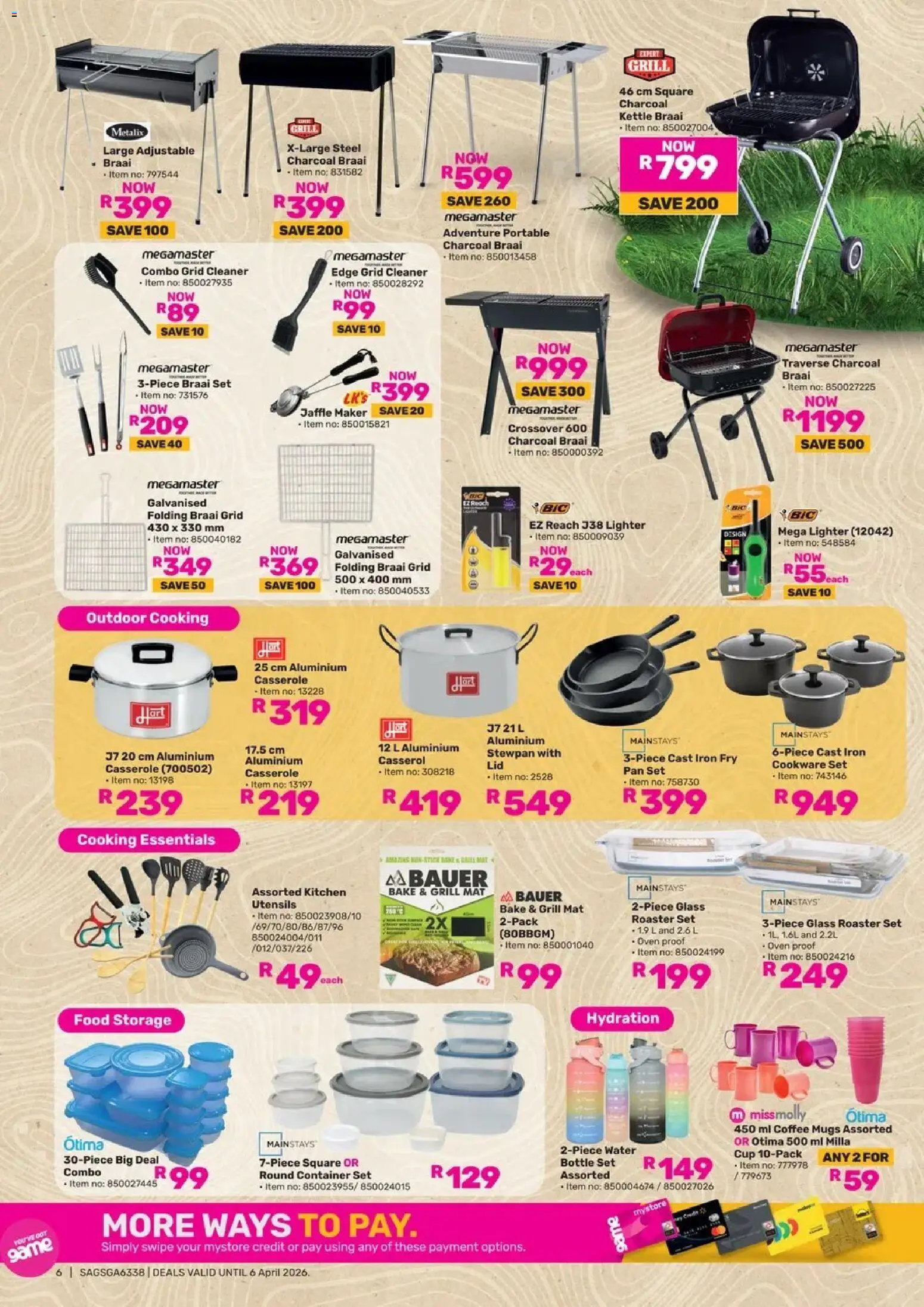 New Game catalogue – valid from 05.03.2026 | Page: 6 | Products: Grill, Kettle, Iron, Coffee