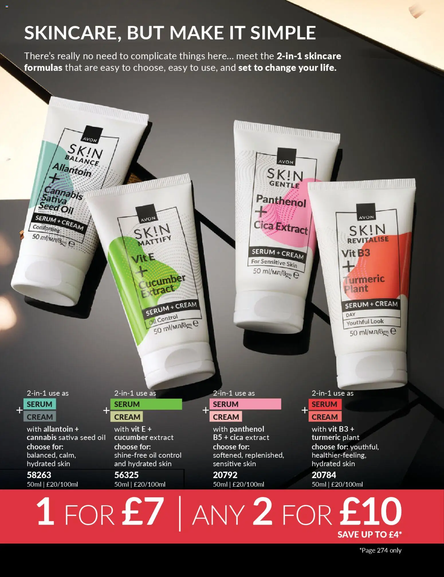 {H1} | Page: 274 | Products: Oil, Cream, Cucumber