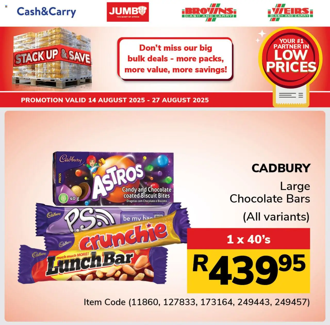Jumbo Stack Up & Save Sweets │ valid from 14.08.2025 | Page: 1 | Products: Press, Chocolate
