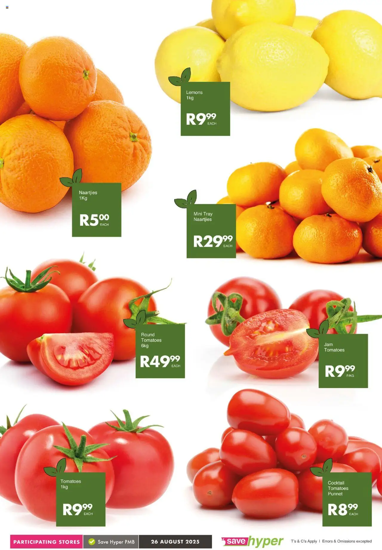 Save Market Day │ valid from 26.08.2025 | Page: 3 | Products: Tray, Tomatoes