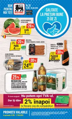 Catalog Mega Image – previzualizare al pliantului de la Mega Image valabil de la 14.08.2025