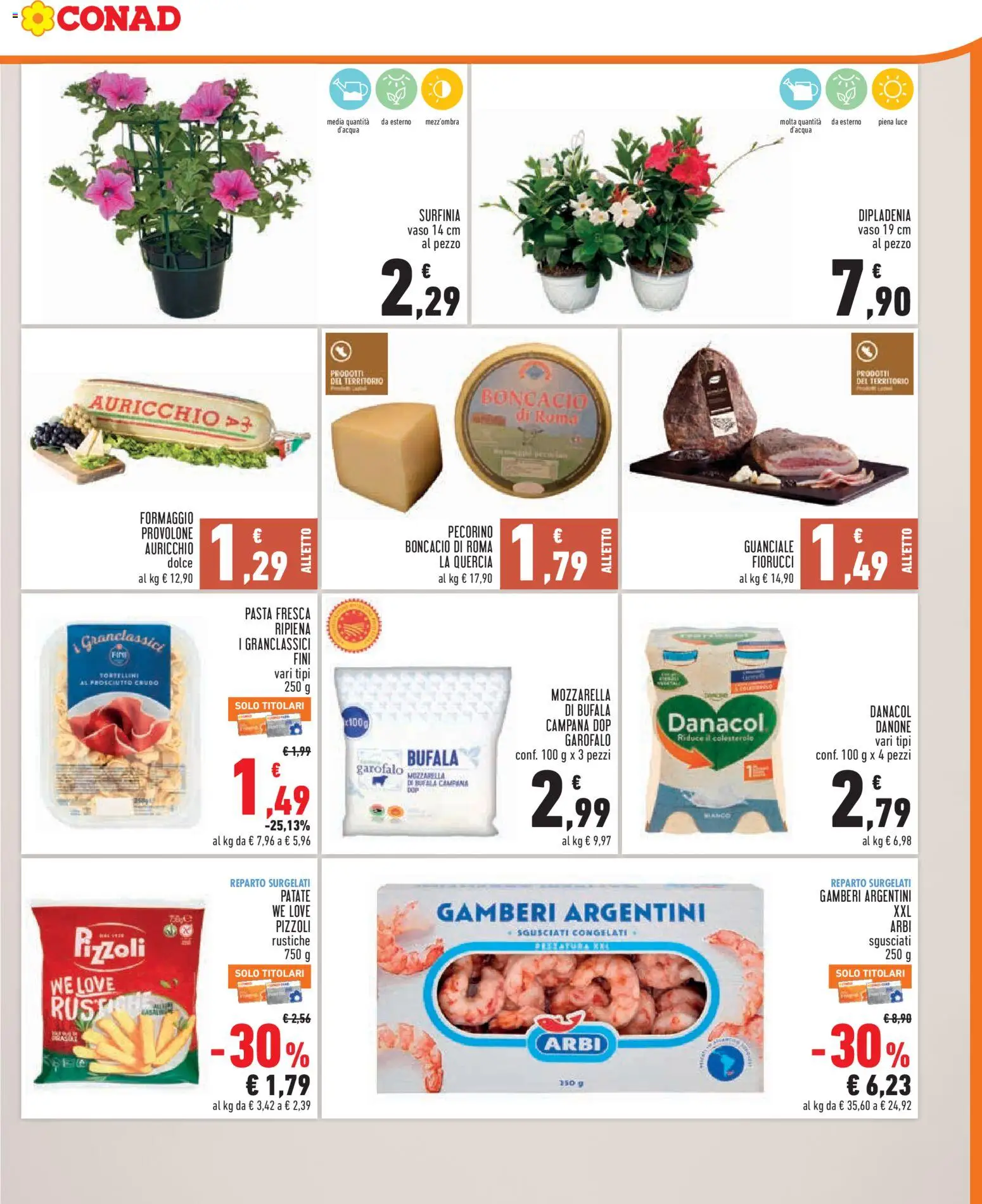 Volantino Conad del 29.04.2026 | Pagina: 3 | Prodotti: Gamberi, Formaggio, Prosciutto, Guanciale