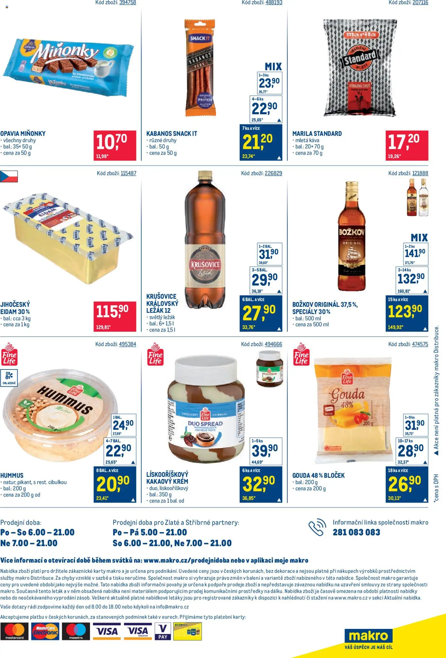 Makro leták - Maloobchod od 19.11.2025 | Strana: 16 | Produkty: Eidam, Krušovice, Mletá káva, Dekorace
