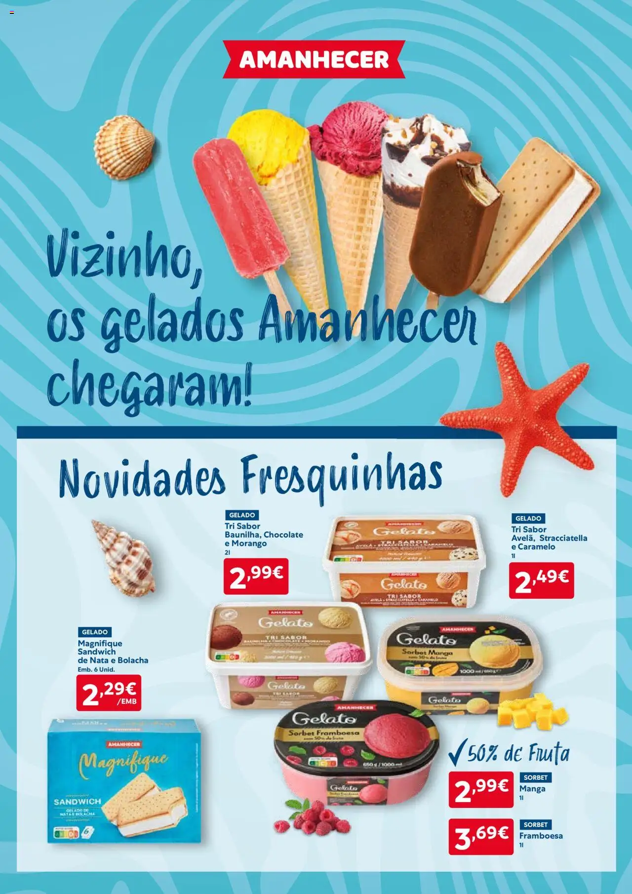 Amanhecer folheto │ válido de 26.06.2025 | Página: 3 | Produtos: Gelado, Chocolate, Nata