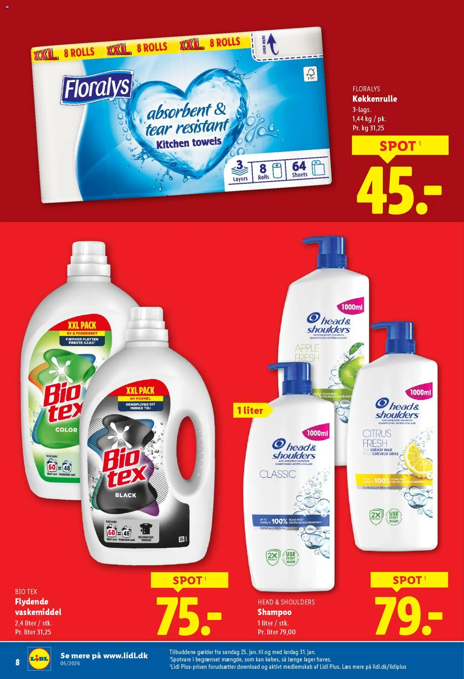 Lidl tilbudsavis – gyldig fra 29.01.2026 | Side: 21 | Produkter: Shampoo, Søm, Tøj