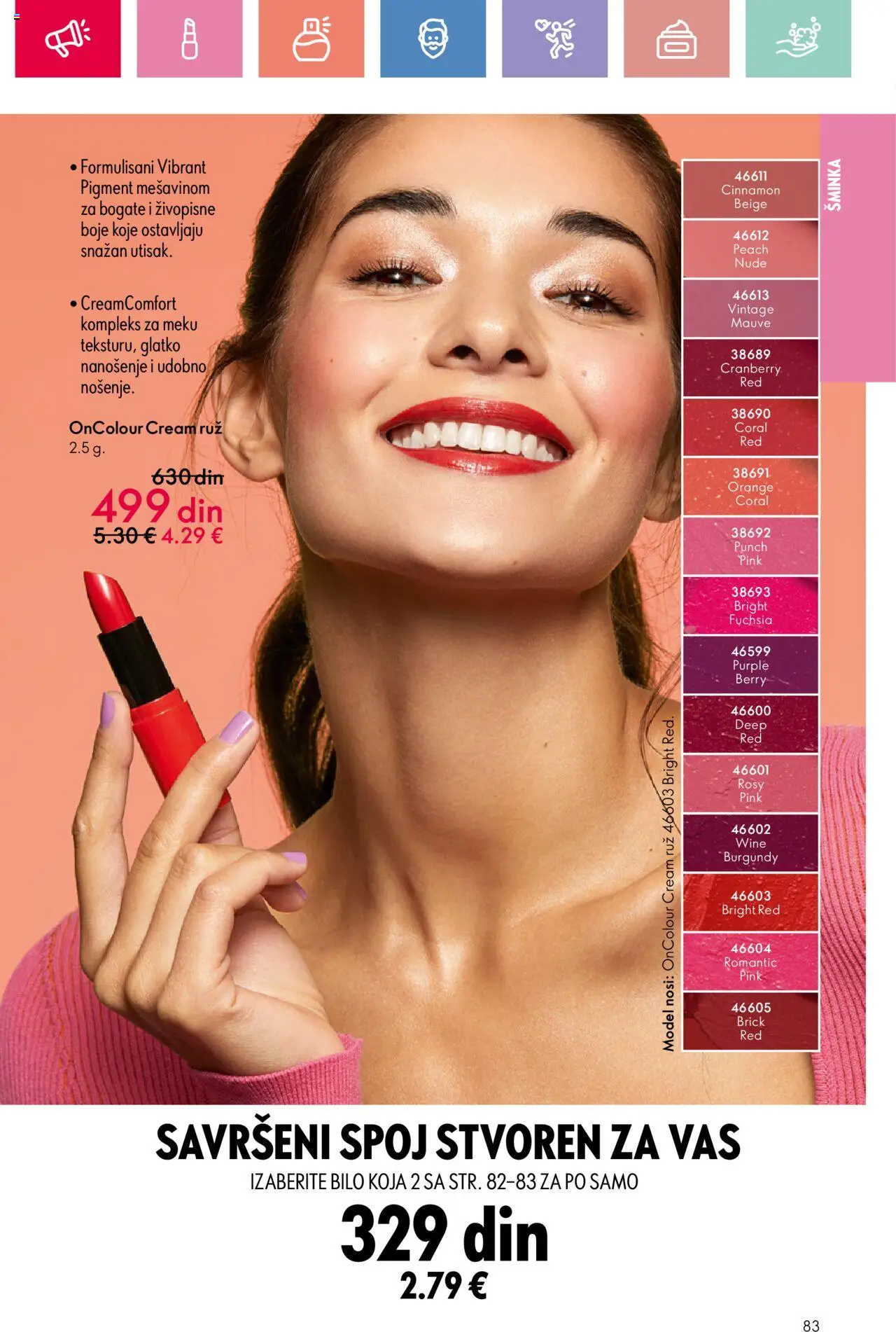 Oriflame katalog - važi od 03.08.2025 | Strana: 83 | Proizvode: Šminka
