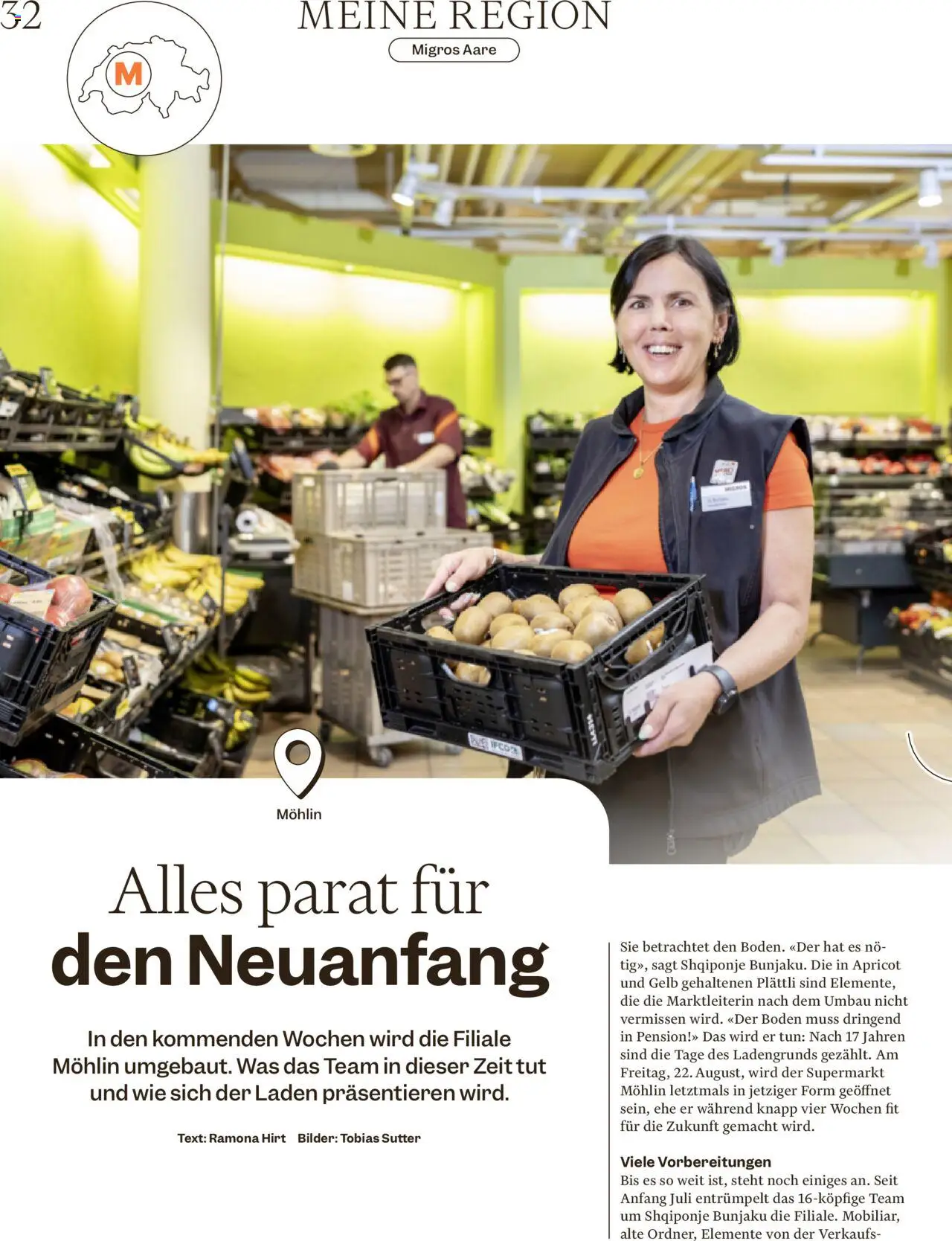 Migros - Magazin ab 18.08.2025 | Seite: 32 | Produkte: Kiwi, Bilder