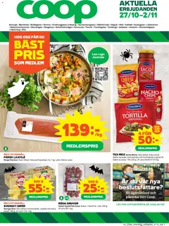 Coop - Almunge - Förhandsvisning av reklamblad från butik Coop aktuell från 27.10.2025