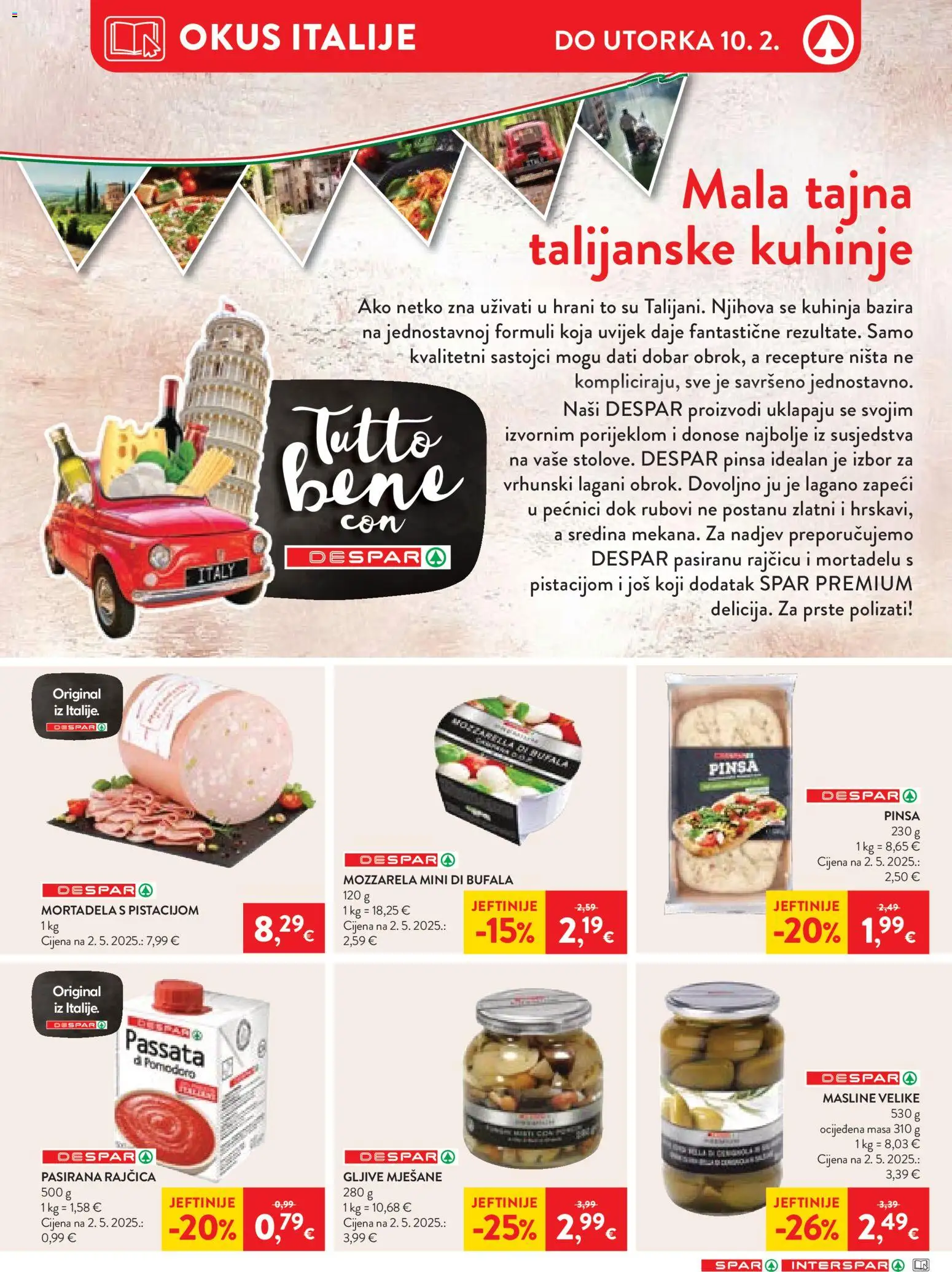 Spar katalog | vrijedi od 04.02.2026 | Stranica: 22 | Proizvodi: Pasirana rajčica, Masline, Rajčica, Kuhinja