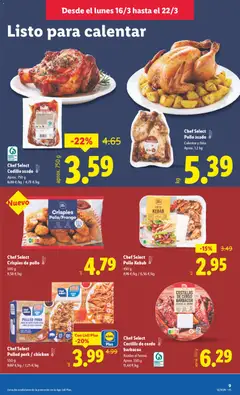 Vista previa Chef Select Pollo asado, Roasted chicken, ready to heat. Approx. 1,2 kg válido desde el 16.03.2026 | Página: 9