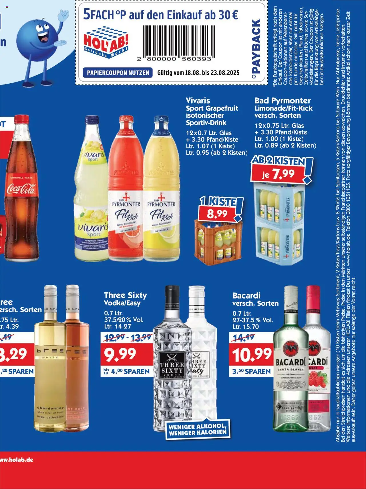 HOL’AB! Prospekt 	 - gültig ab dem 18.08.2025 | Seite: 3 | Produkte: Bacardi, Grapefruit, Vodka, Telefon