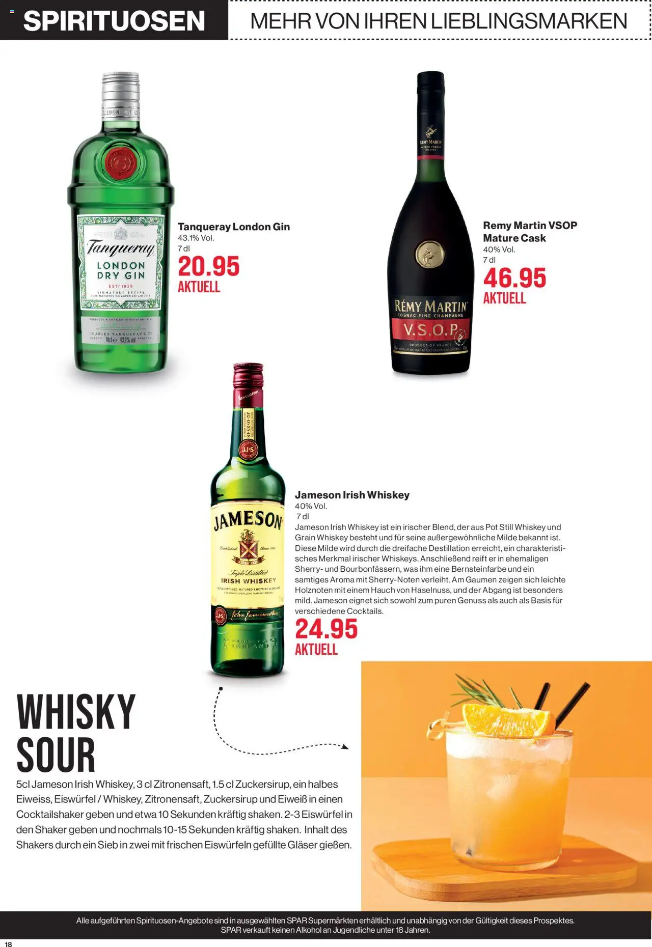 SPAR Aktionen ab 28.08.2025 | Seite: 18 | Produkte: Gin, Whiskey