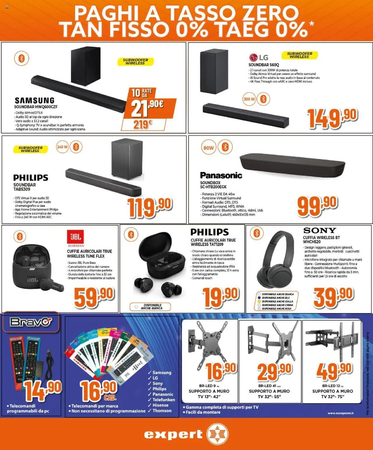 Volantino Expert del 25.09.2025 | Pagina: 14 | Prodotti: Crema, Soundbar, Cuffie, Cavo