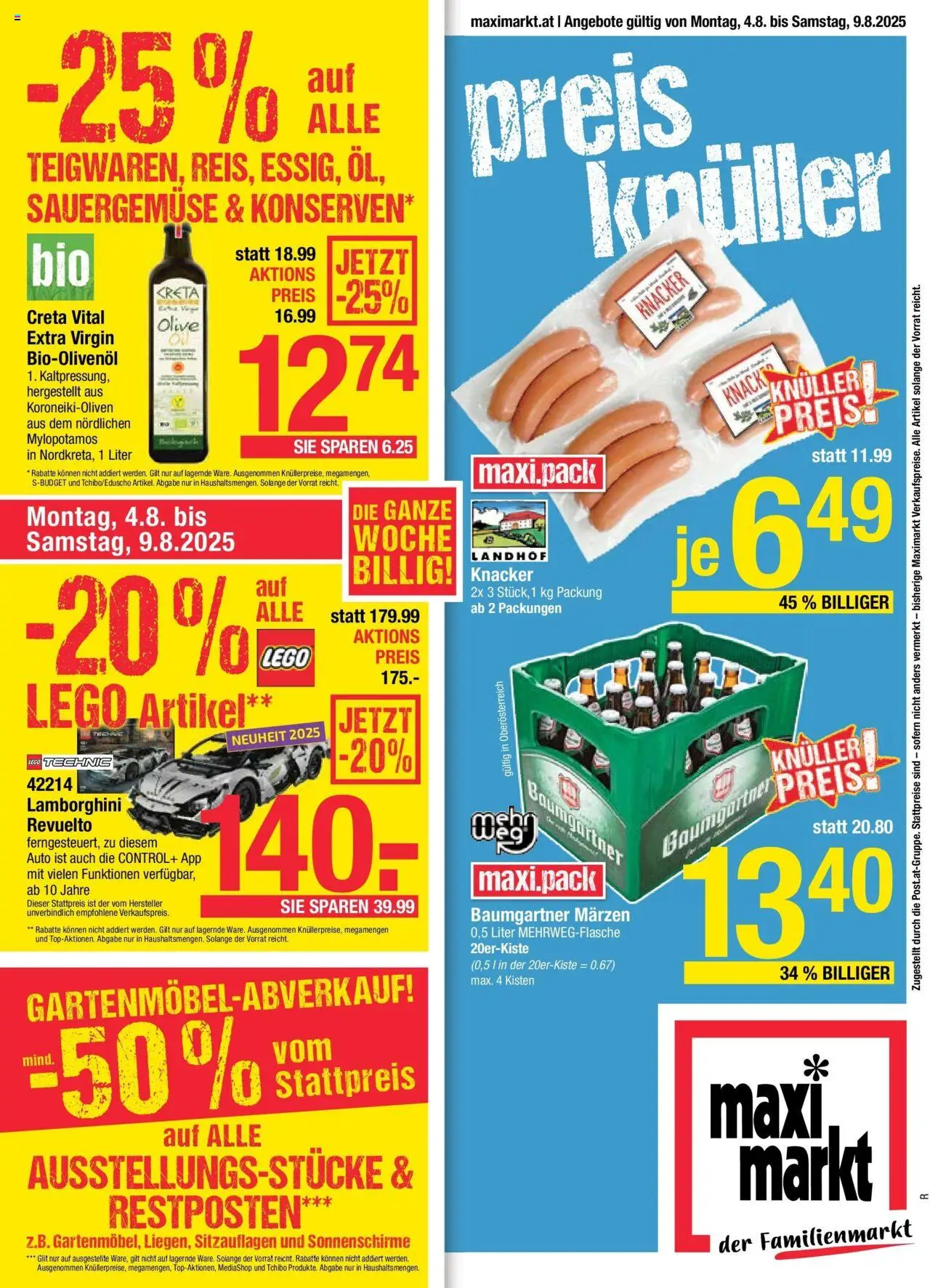 Maximarkt Flugblatt Ried gültig ab 04.08.2025 | Seite: 1