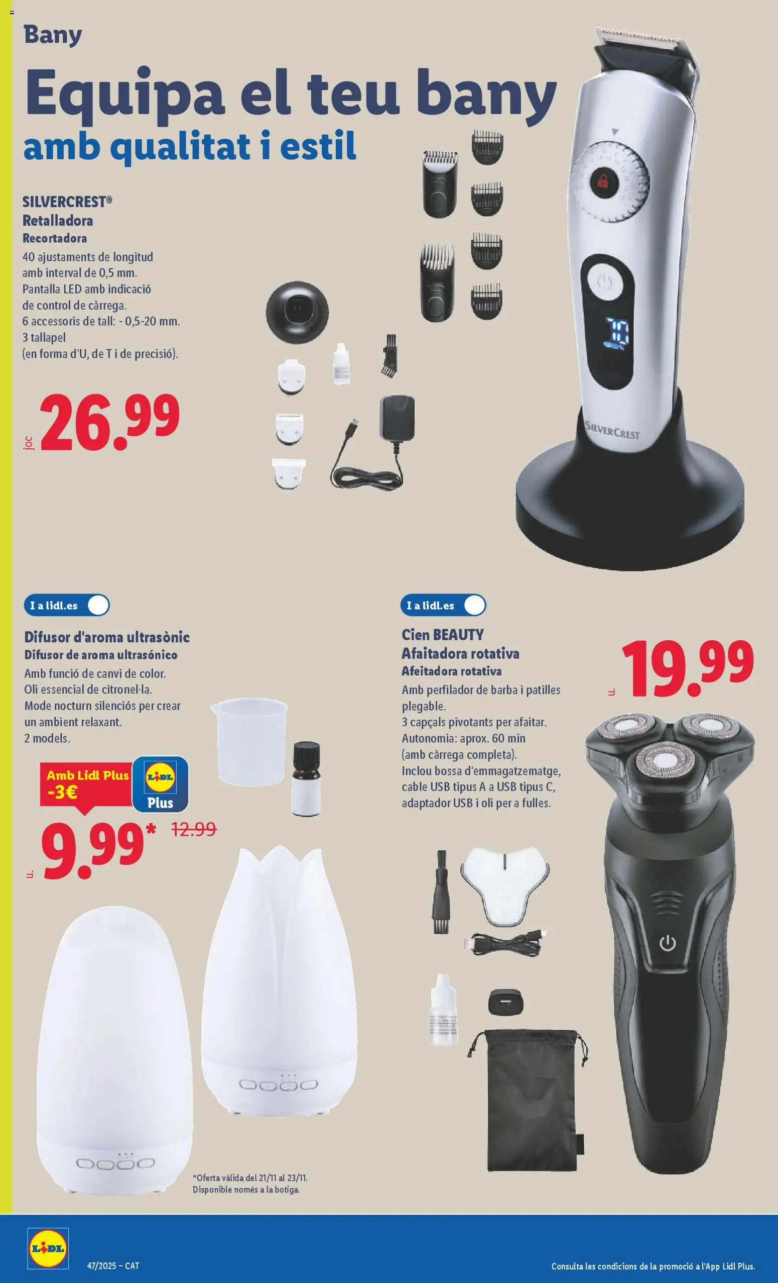 Lidl folleto de bazar │ válido desde el 17.11.2025 | Página: 28 | Productos: Cable, Afeitadora, Adaptador, USB