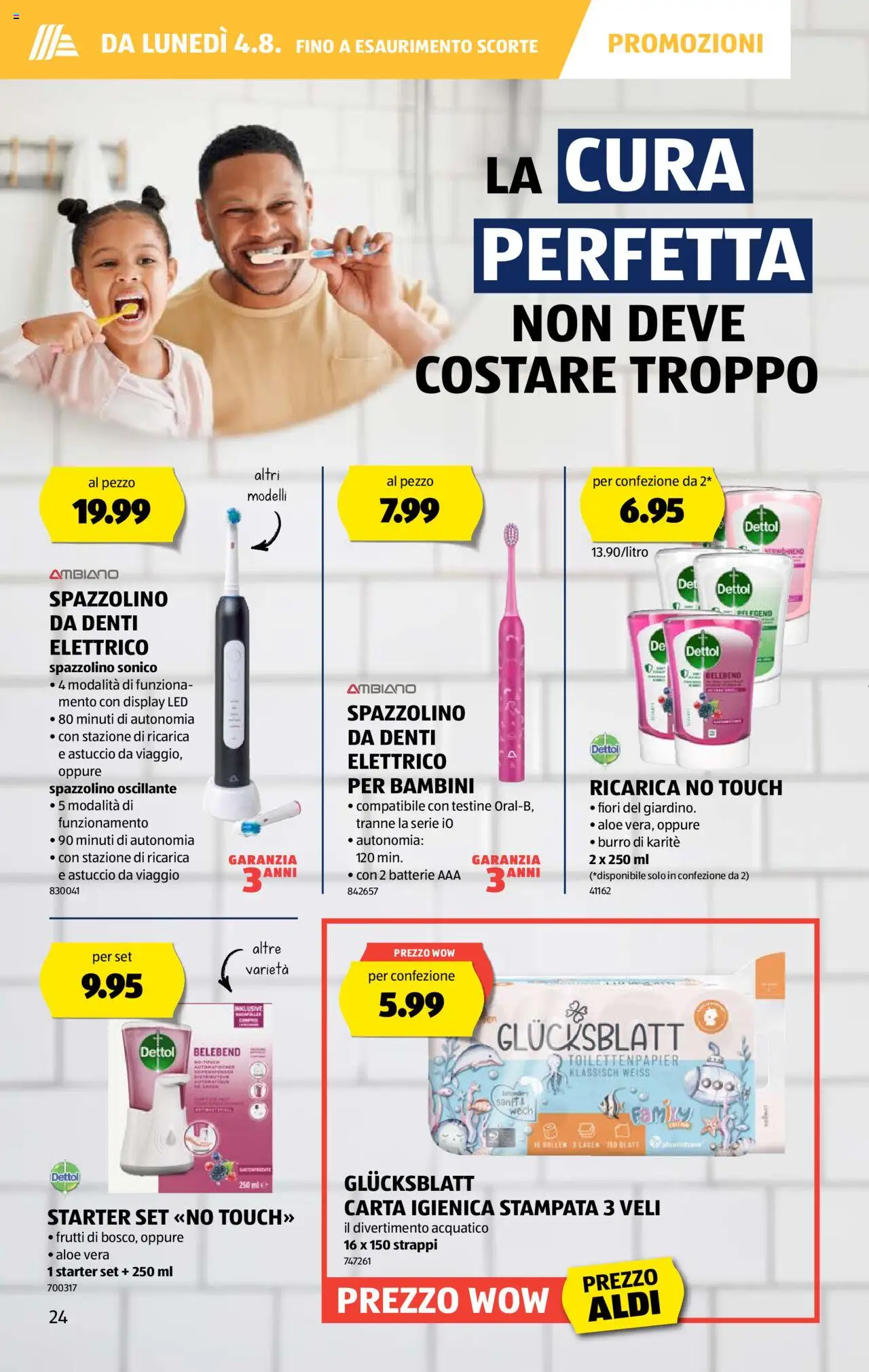 Aldi Volantino ab 31.07.2025 | Seite: 25 | Produkte: Batterie, Toilettenpapier