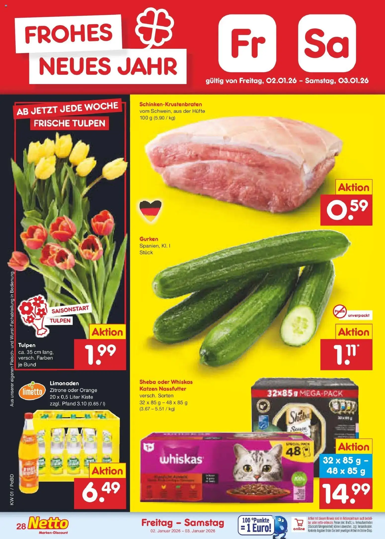 Netto Marken-Discount prospekt Selb	 – gültig ab 28.12.2025 | Seite: 42 | Produkte: Sheba, Zitrone, Fleisch, Whiskas
