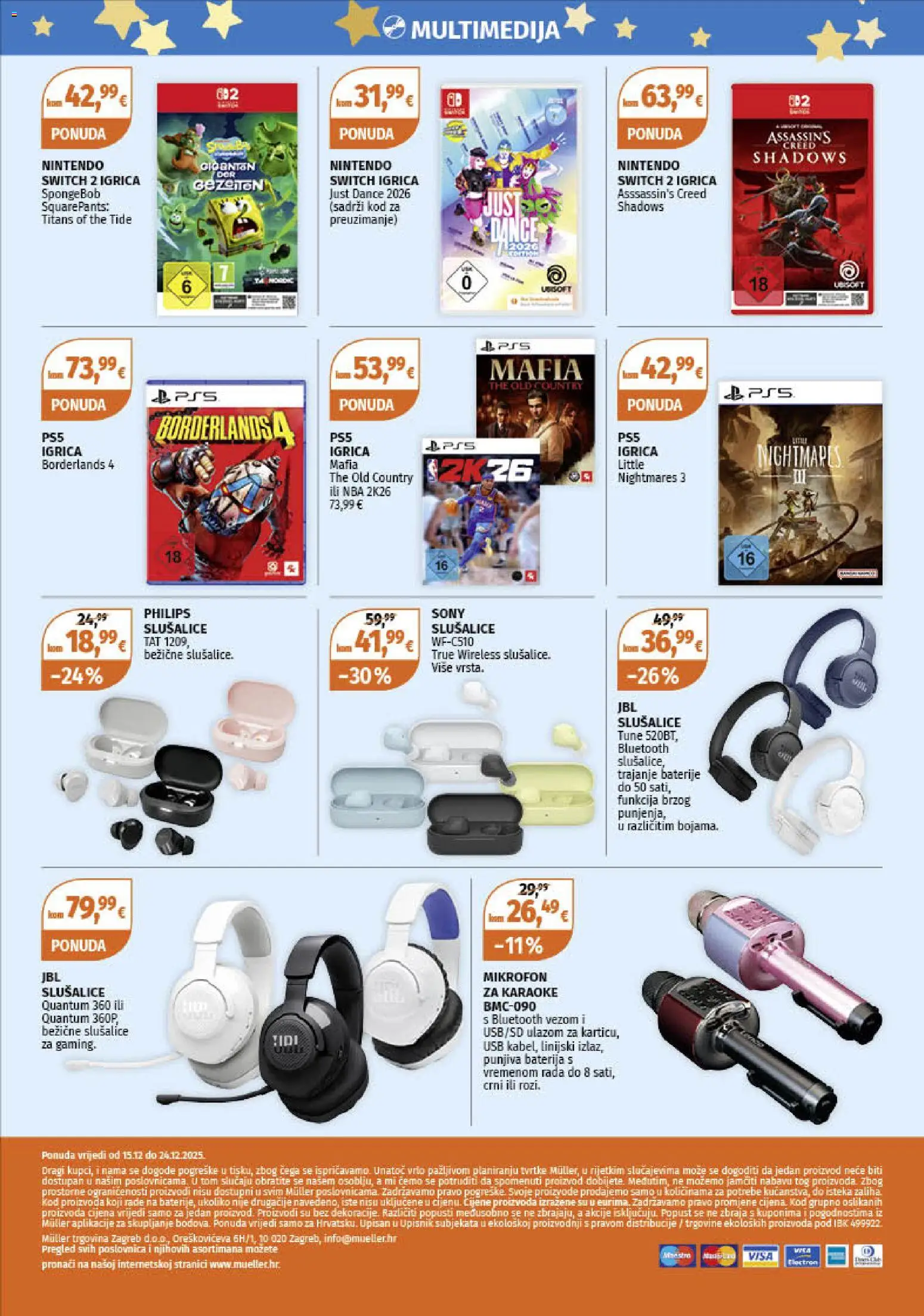 Müller katalog | vrijedi od 15.12.2025 | Stranica: 12 | Proizvodi: Baterije, Slušalice, Mikrofon, USB