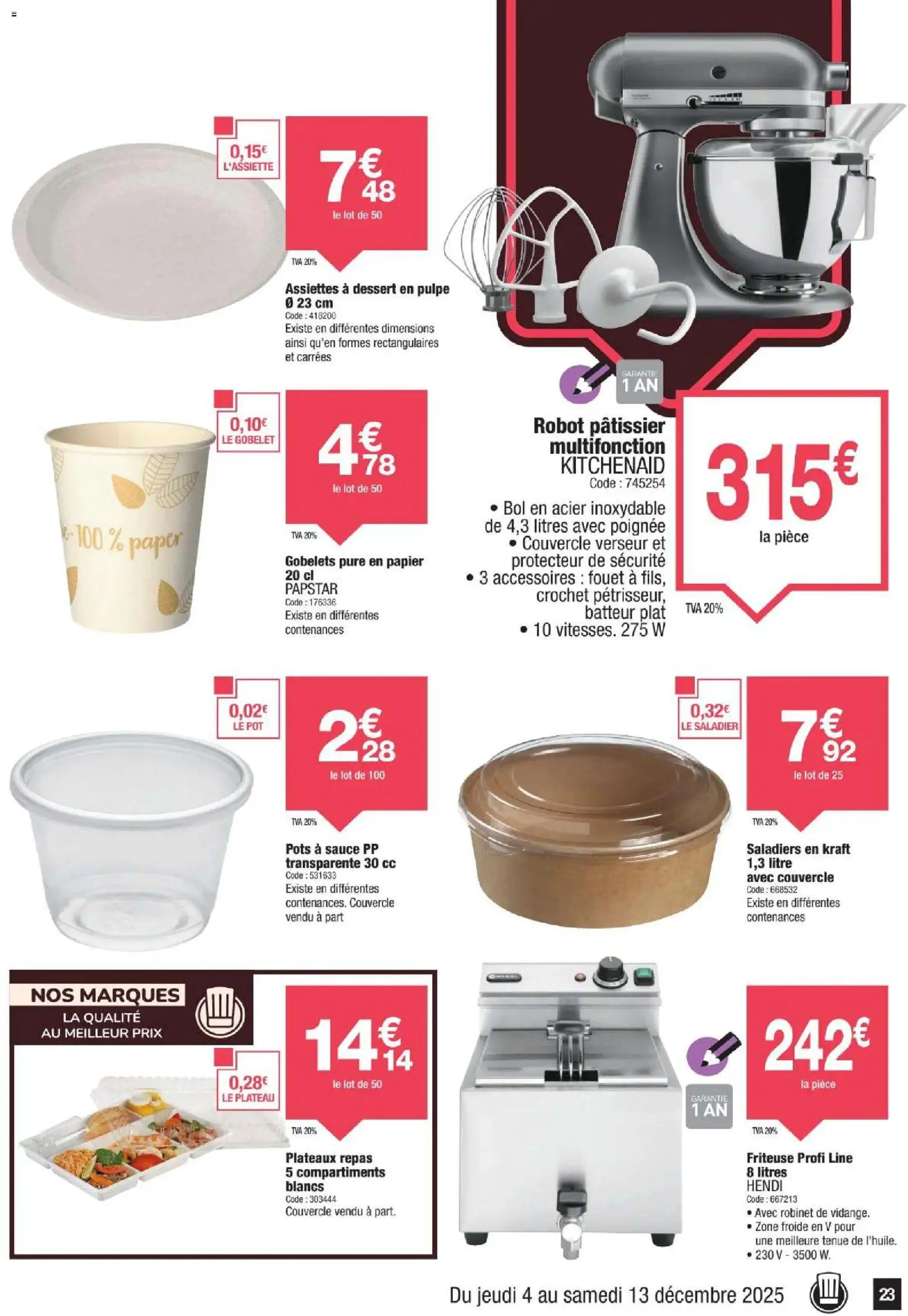 {H1} | Page: 23 | Produits: Plateau, Batteur, Robot, Bol