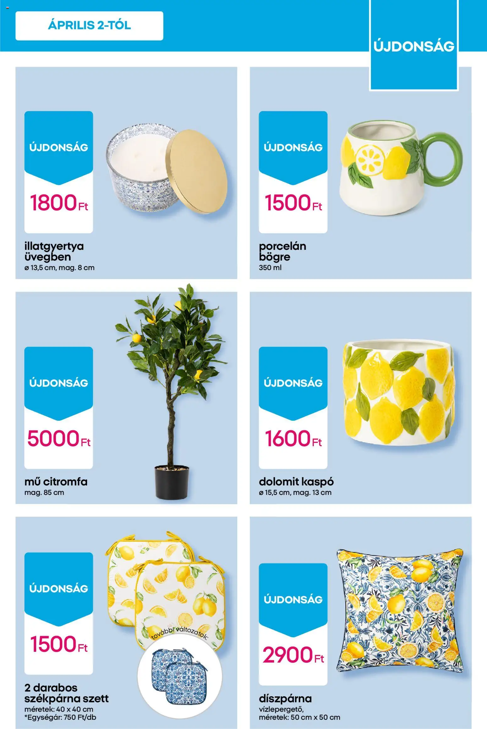Pepco akciós ujság - amely érvényes a következő dátumtól: 02.04.2026 | Oldal: 5 | Termékek: Székpárna, Illatgyertya, Kaspó, Díszpárna