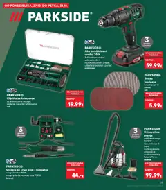 PARKSIDE® Kliješta za krimpanje, za jednostavno rezanje, skidanje izolacije i utiskivanje set - Pregled kataloga iz trgovine Kaufland, vrijedi od 22.10.2025 | Stranica: 25