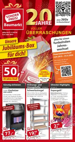 Sonderpreis Baumarkt Prospekt 	 ab 27.12.2025 gültig