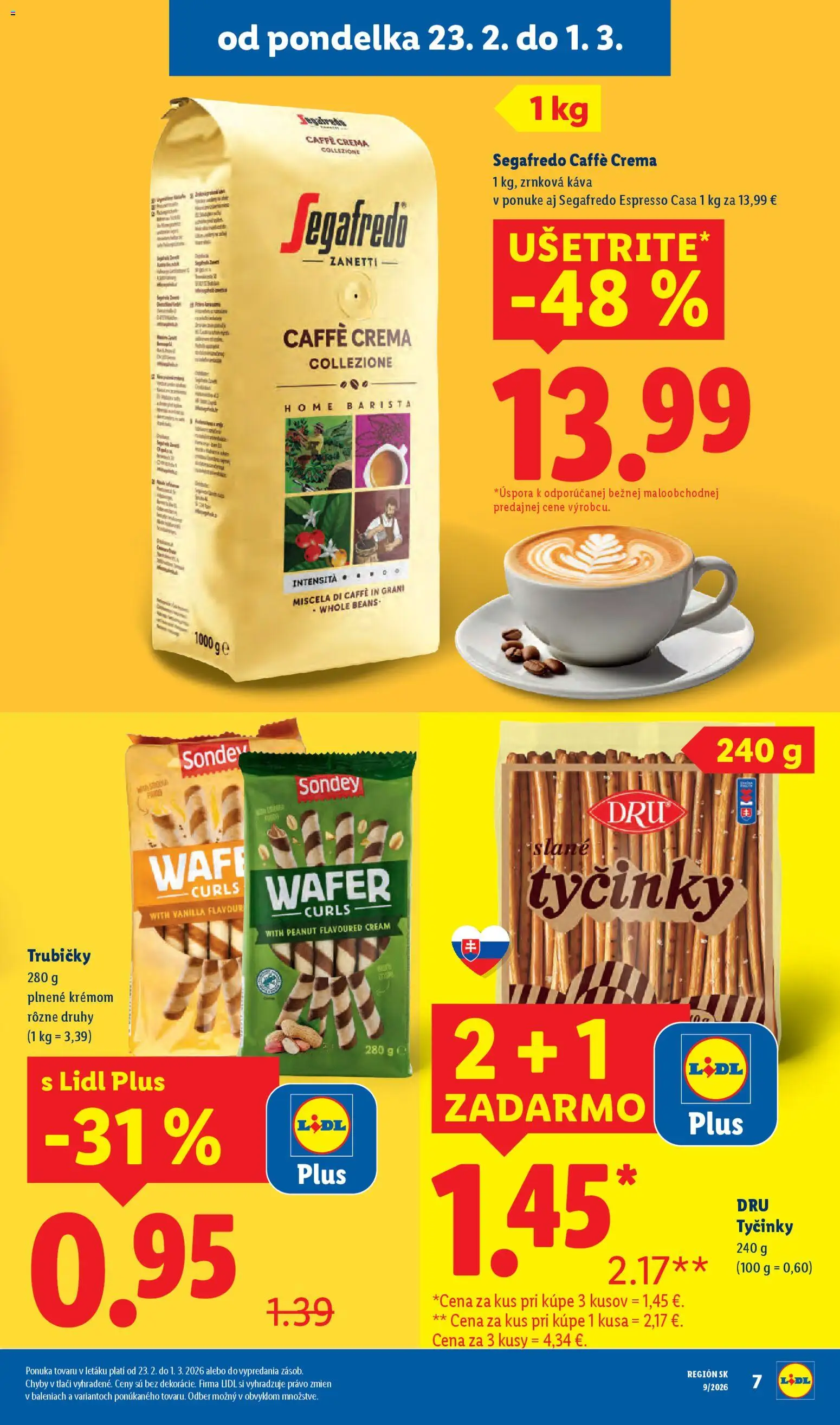 Nové Lidl akcie – leták je platný od 26.02.2026 | Strana: 7 | Produkty: Káva, Barista, Zrnková káva