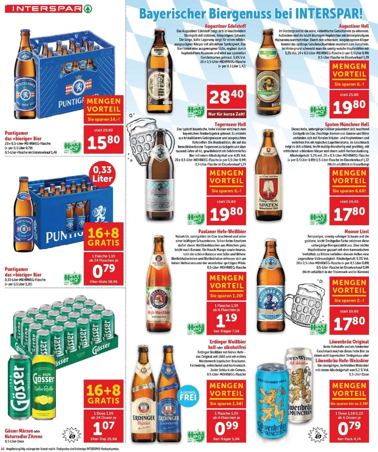 Interspar Flugblatt - Burgenland Sued gültig ab 16.04.2026 | Seite: 11 | Produkte: Zitrone, Mango, Birne, Bier