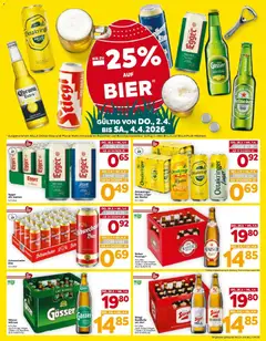 Billa Flugblatt - Grieskirchen, Wallern An Der Trattnach, Ansfelden ab 26.03.2026 gültig | Seite: 3 | Produkte: Bier