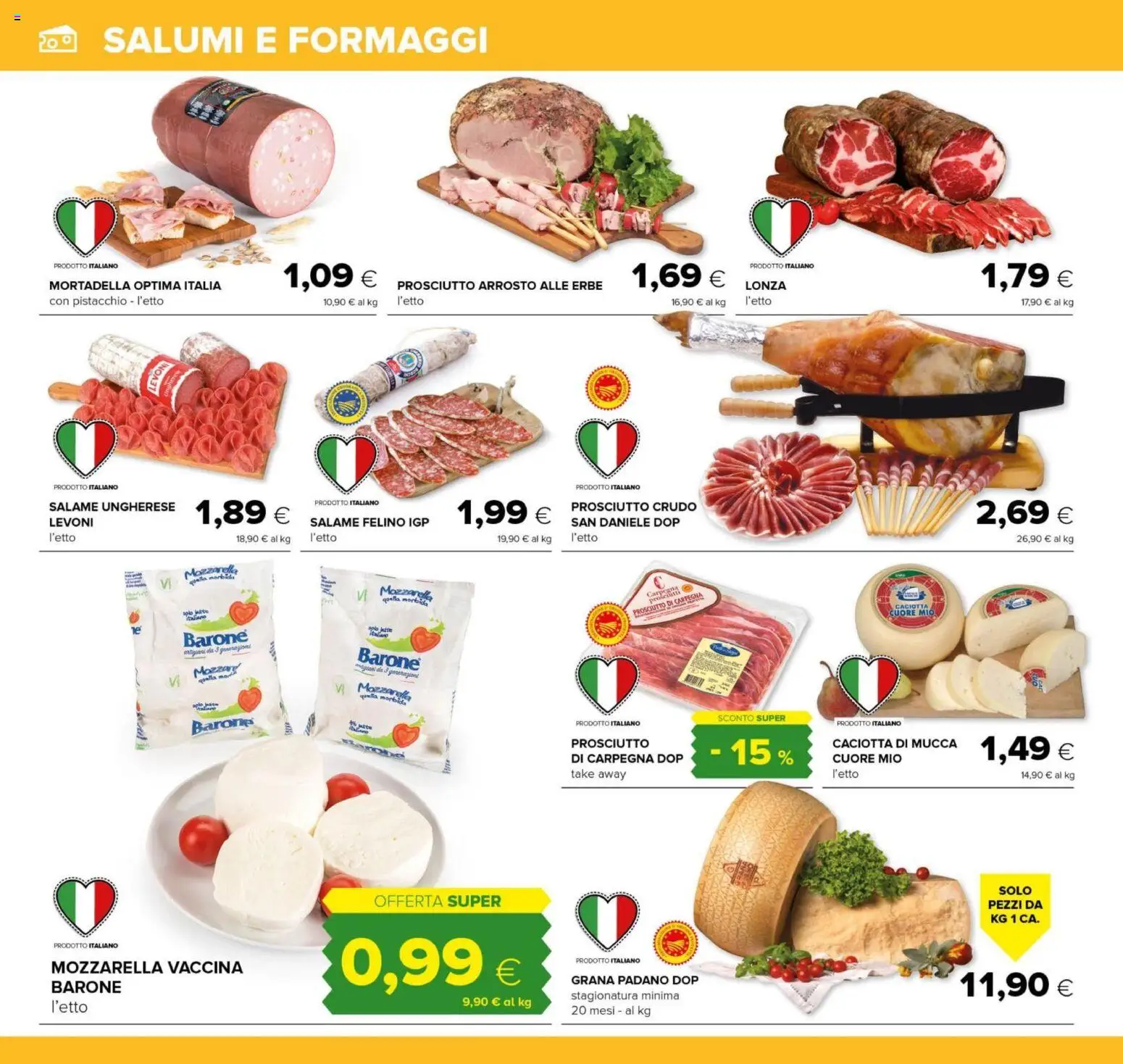 Volantino Tigre del 01.12.2025 | Pagina: 14 | Prodotti: Arrosto, Salame, Mozzarella, Grana Padano