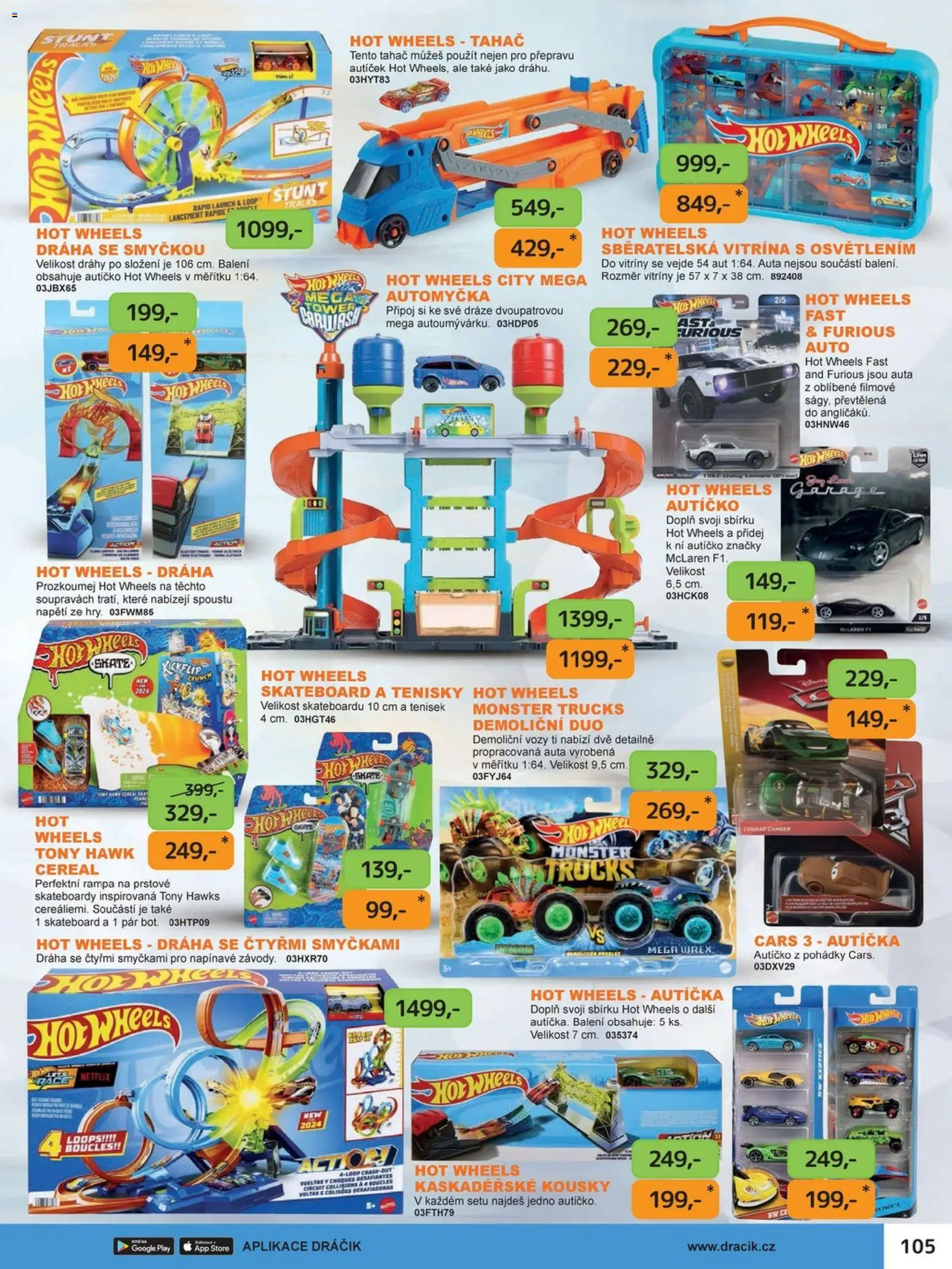 Dráčik leták od 03.10.2025 | Strana: 117 | Produkty: Monster, Tenisky, Vitrína, Hot Wheels