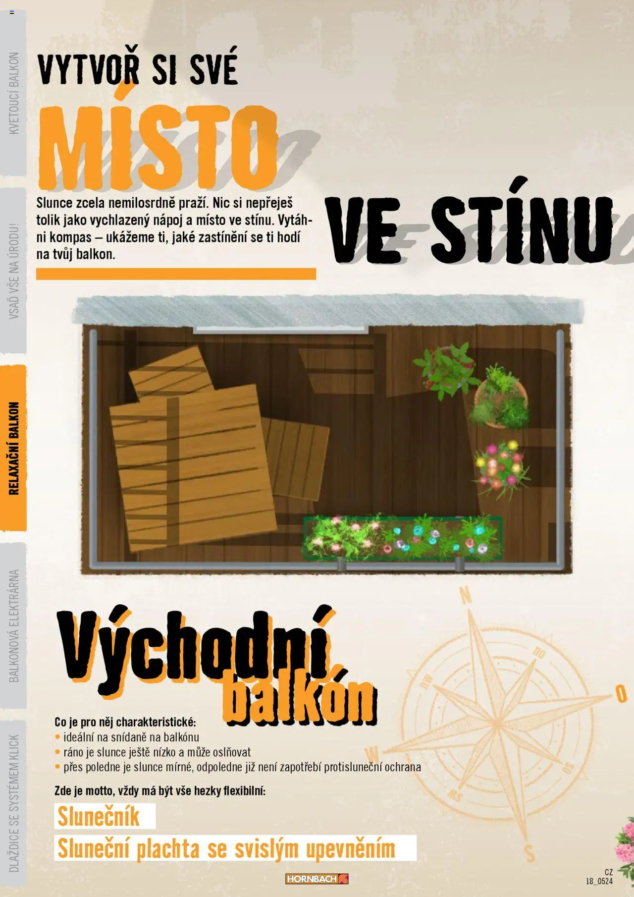 HORNBACH leták - Balkón od 13.08.2025 | Strana: 16 | Produkty: Sluneční plachta, Slunečník, Plachta