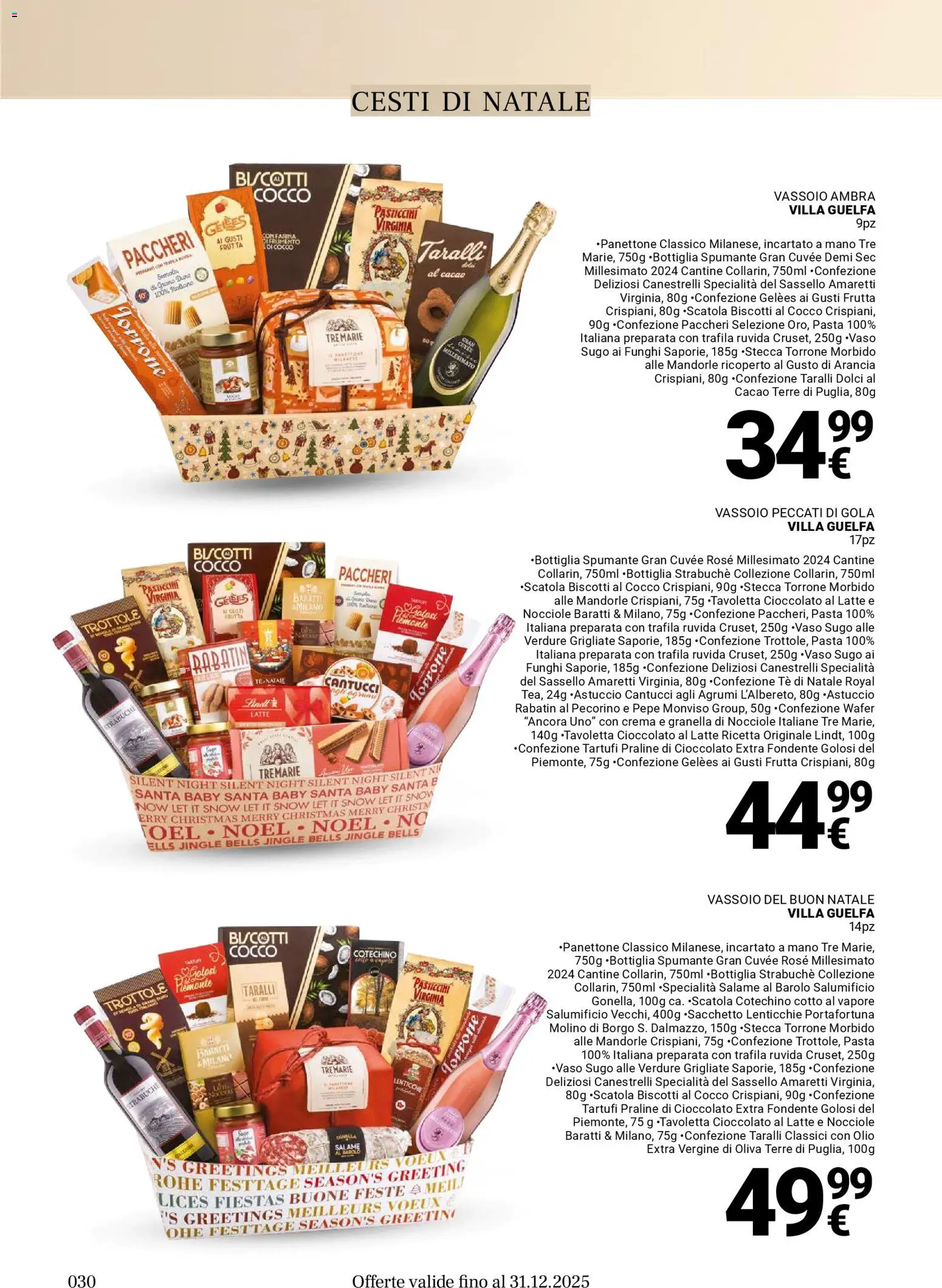 Volantino Gulliver del 17.11.2025 | Pagina: 30 | Prodotti: Biscotti, Olio, Panettone, Sugo