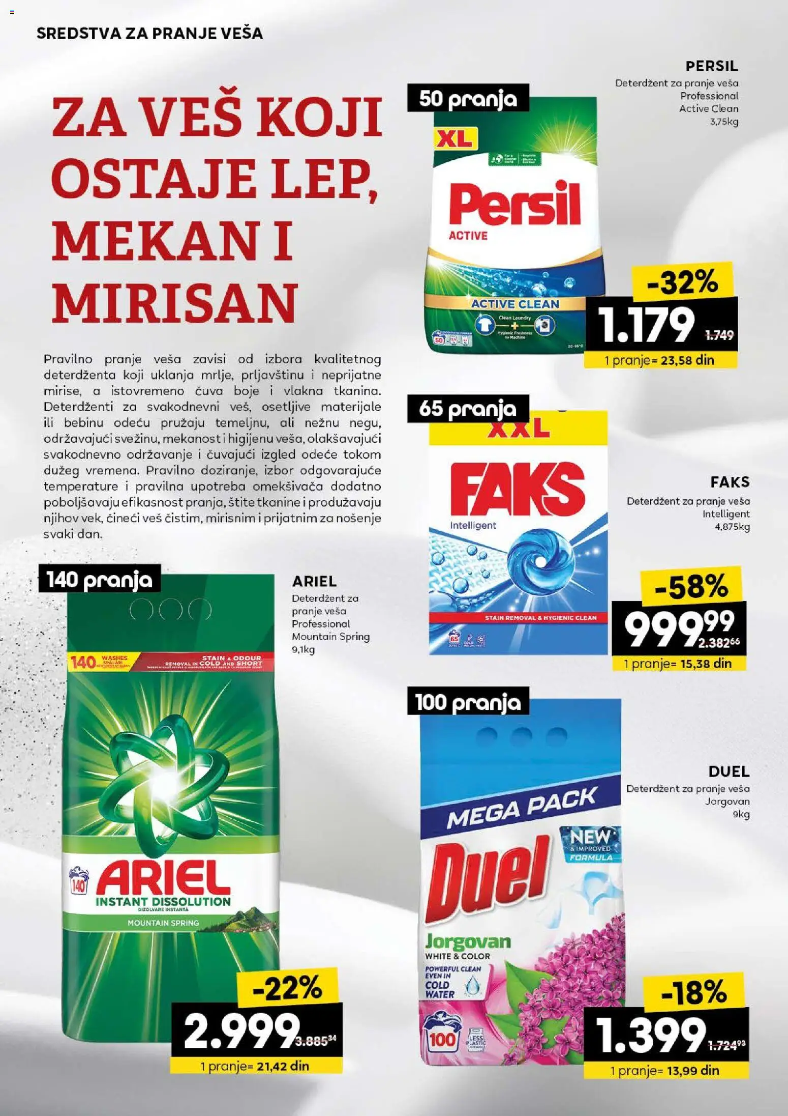 Roda katalog - važi od 25.12.2025 | Strana: 20 | Proizvode: Deterdžent, Ariel, Persil
