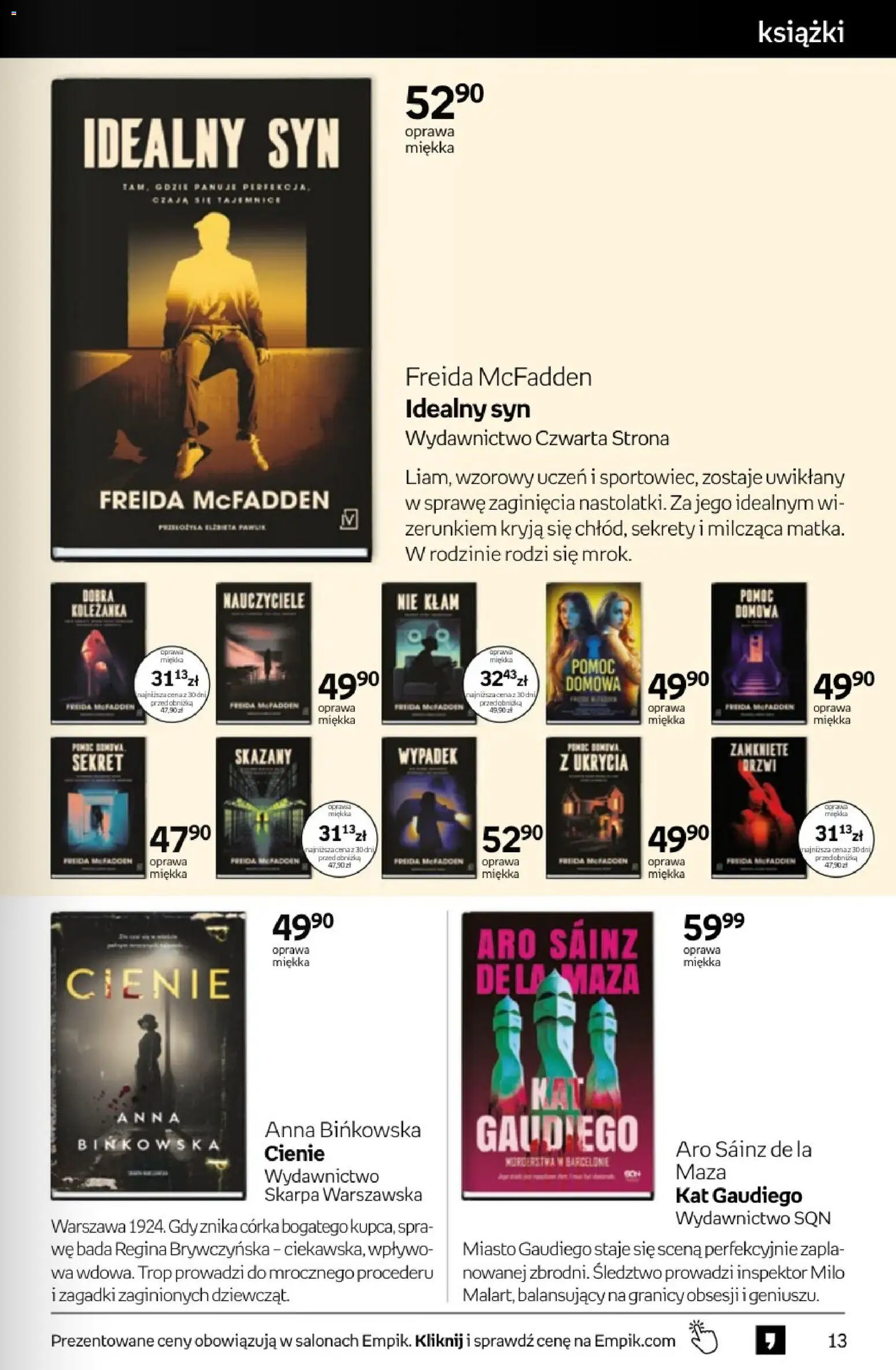 Empik promocje - Tom kultury Książki od 14.01.2026 | Strona: 13 | Produkty: Książki