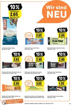 Clif Bar Peanut Butter Banana, Energy bar peanut butter banana with dark chocolate, 68 g ab 13.11.2025 gültig | Seite: 19 | Produkte: Butter