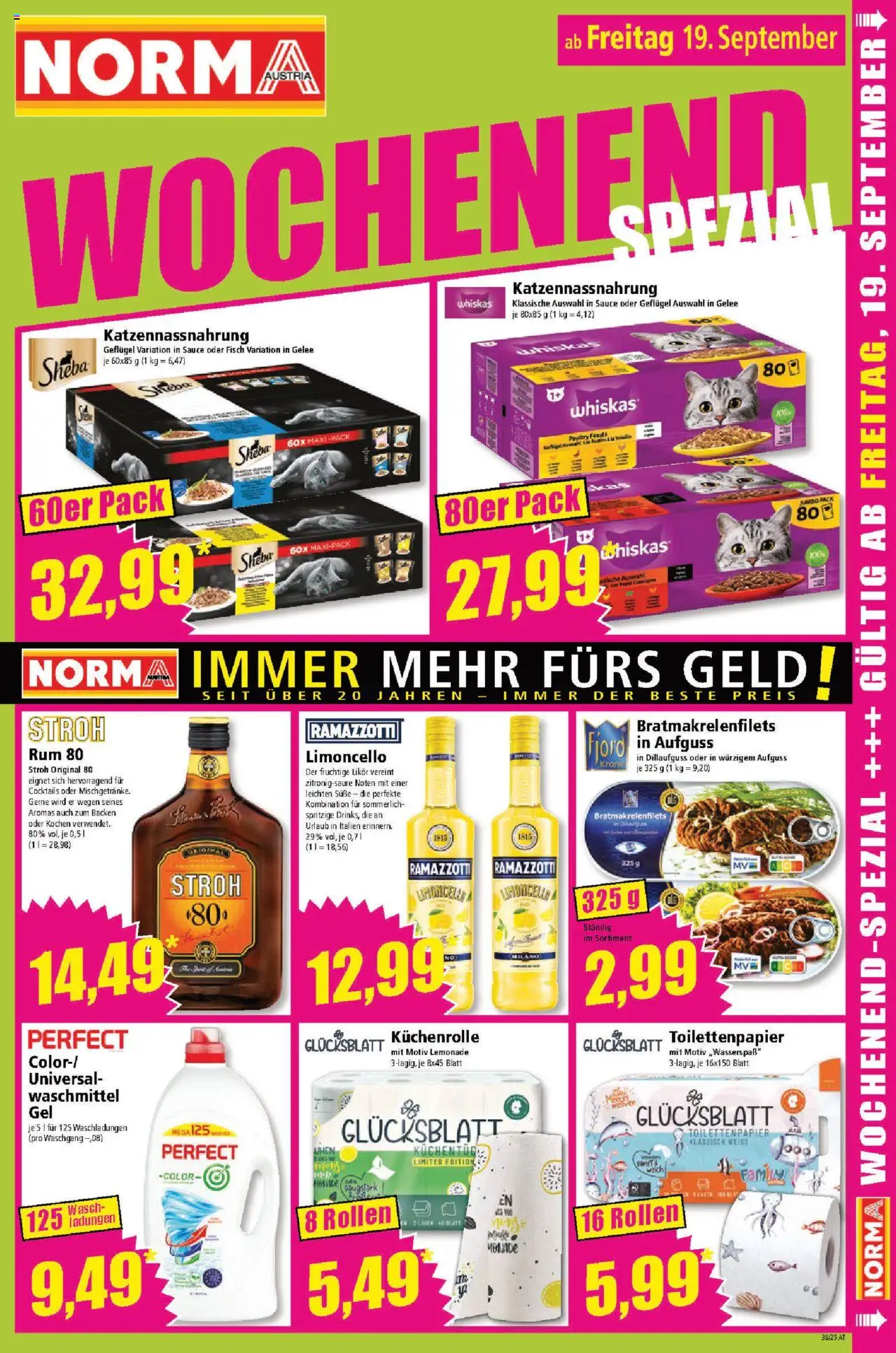 Norma Flugblatt gültig ab 08.09.2025 | Seite: 15 | Produkte: Fisch, Waschmittel