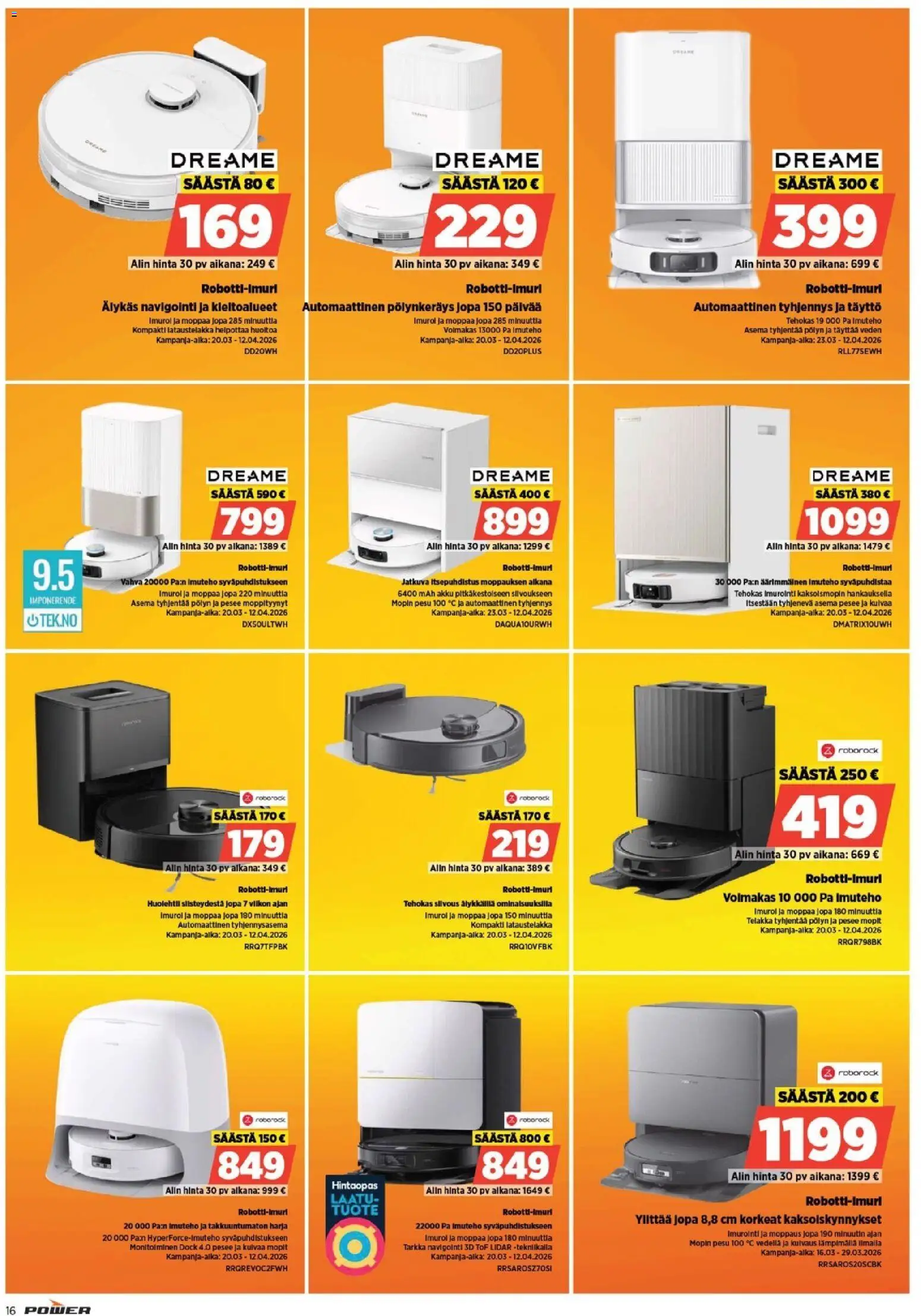 Power tarjoukset – voimassa 23.03.2026 alkaen | Sivu: 17 | Tuotteet: Navigointi, Harja, Akku